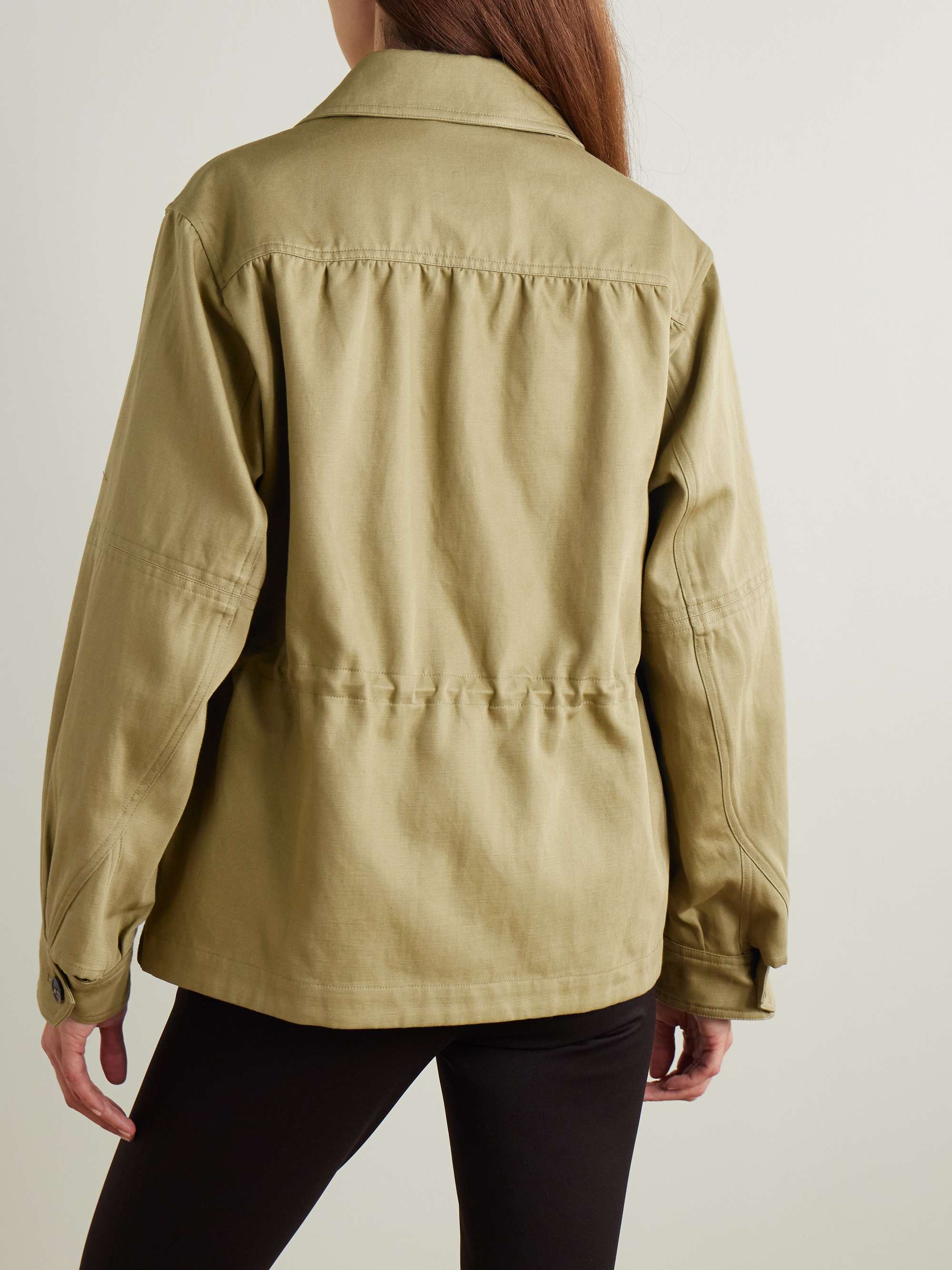 Alnwick cotton and linen-blend twill jacket view