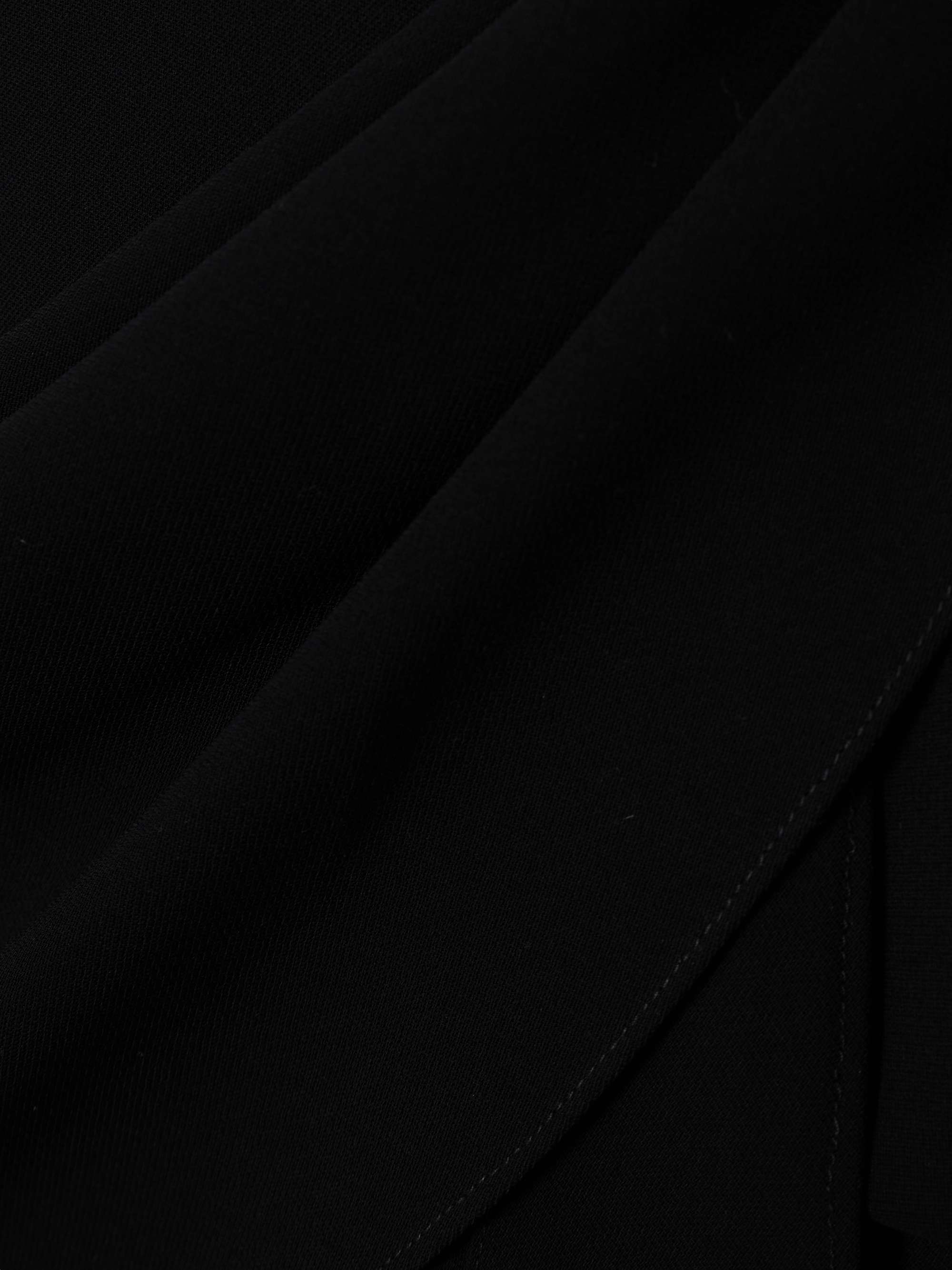 Marlene strapless draped crepe de chine gown view