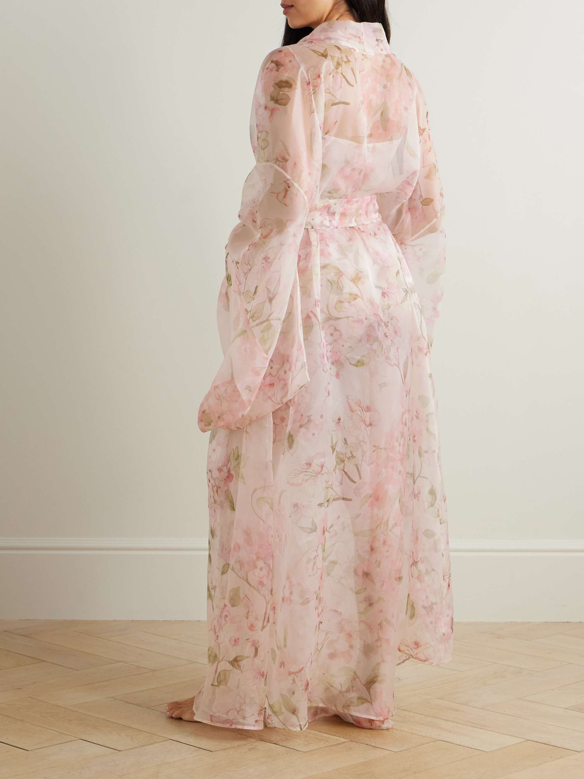Jumeirah floral-print silk-georgette robe view
