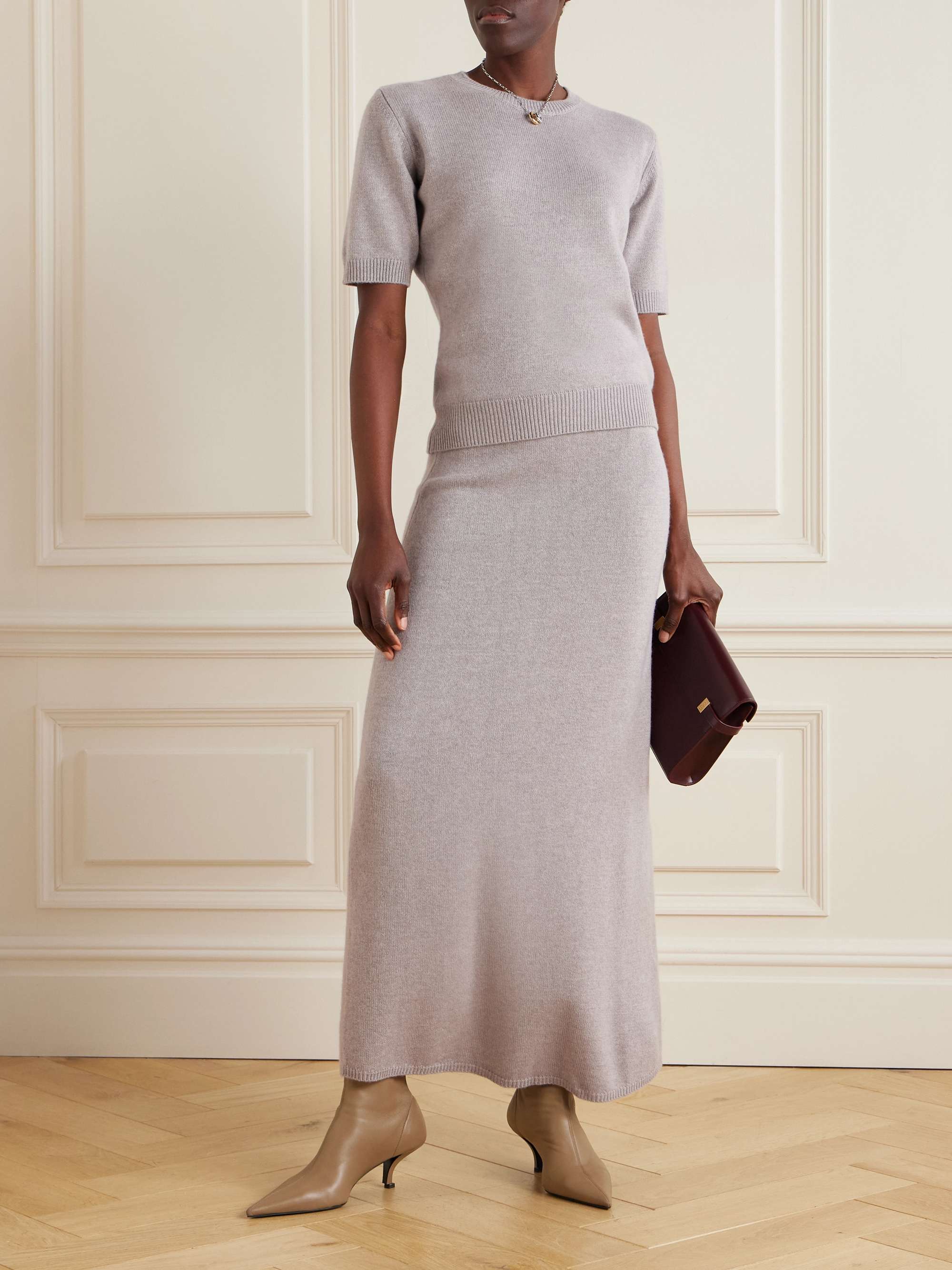 Nellie cashmere maxi skirt view