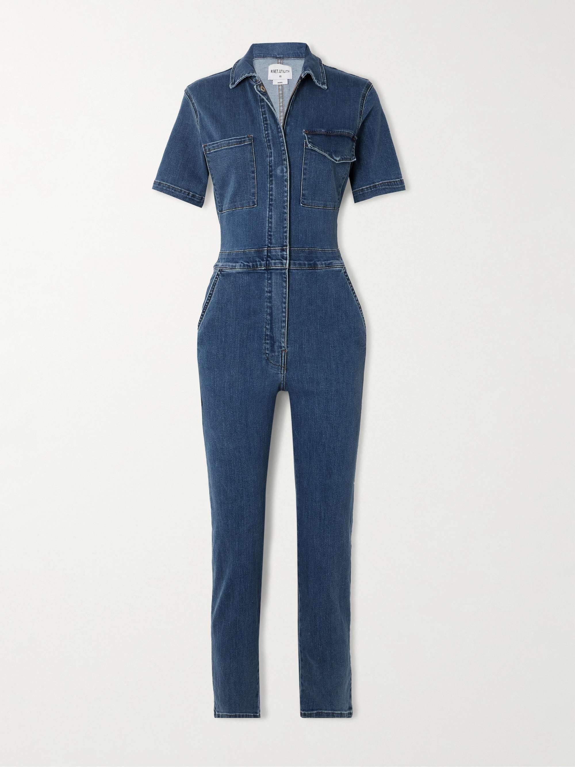 Rebel denim jumpsuit view