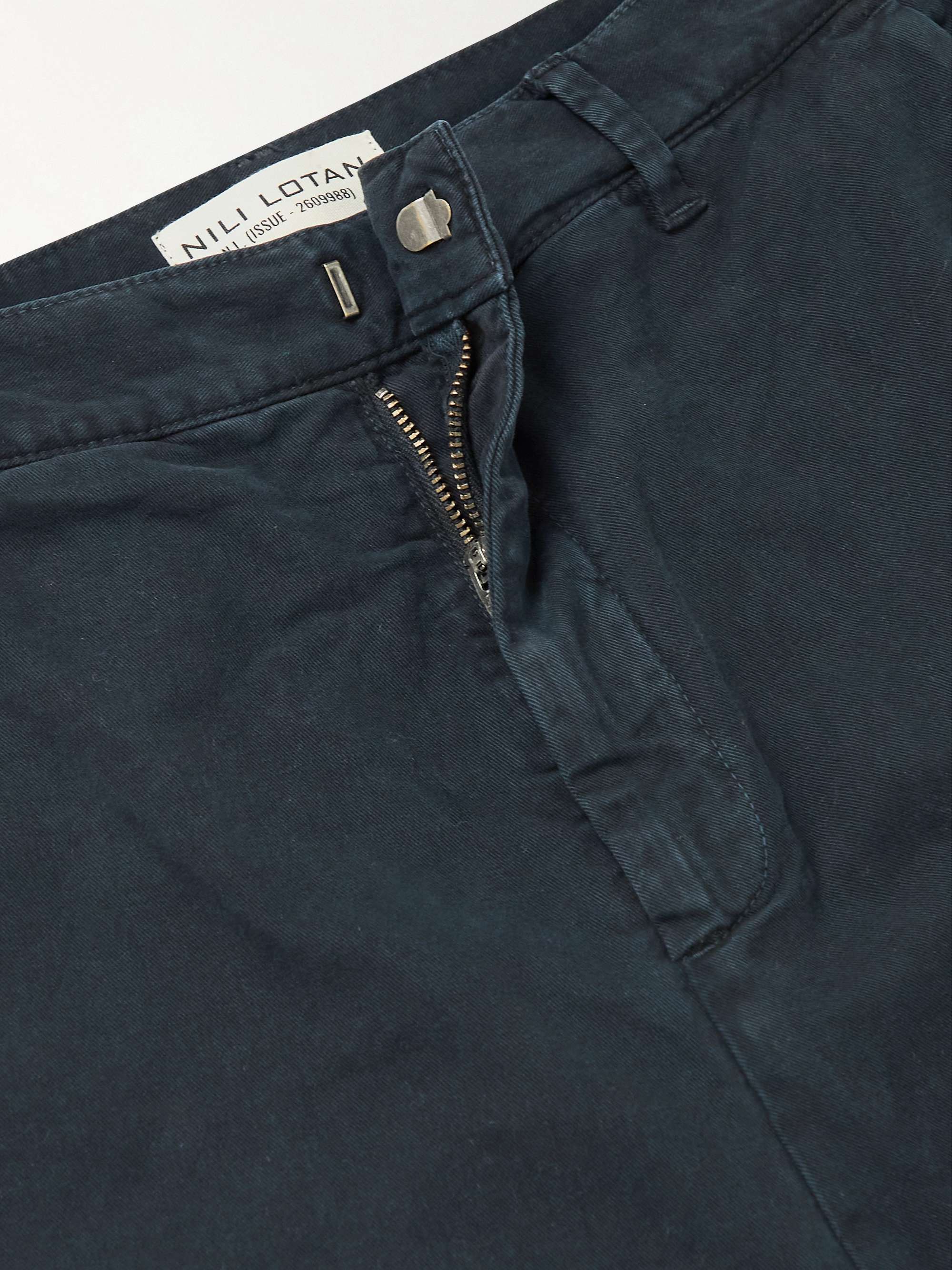 Paris Cotton-Blend Twill Trousers view