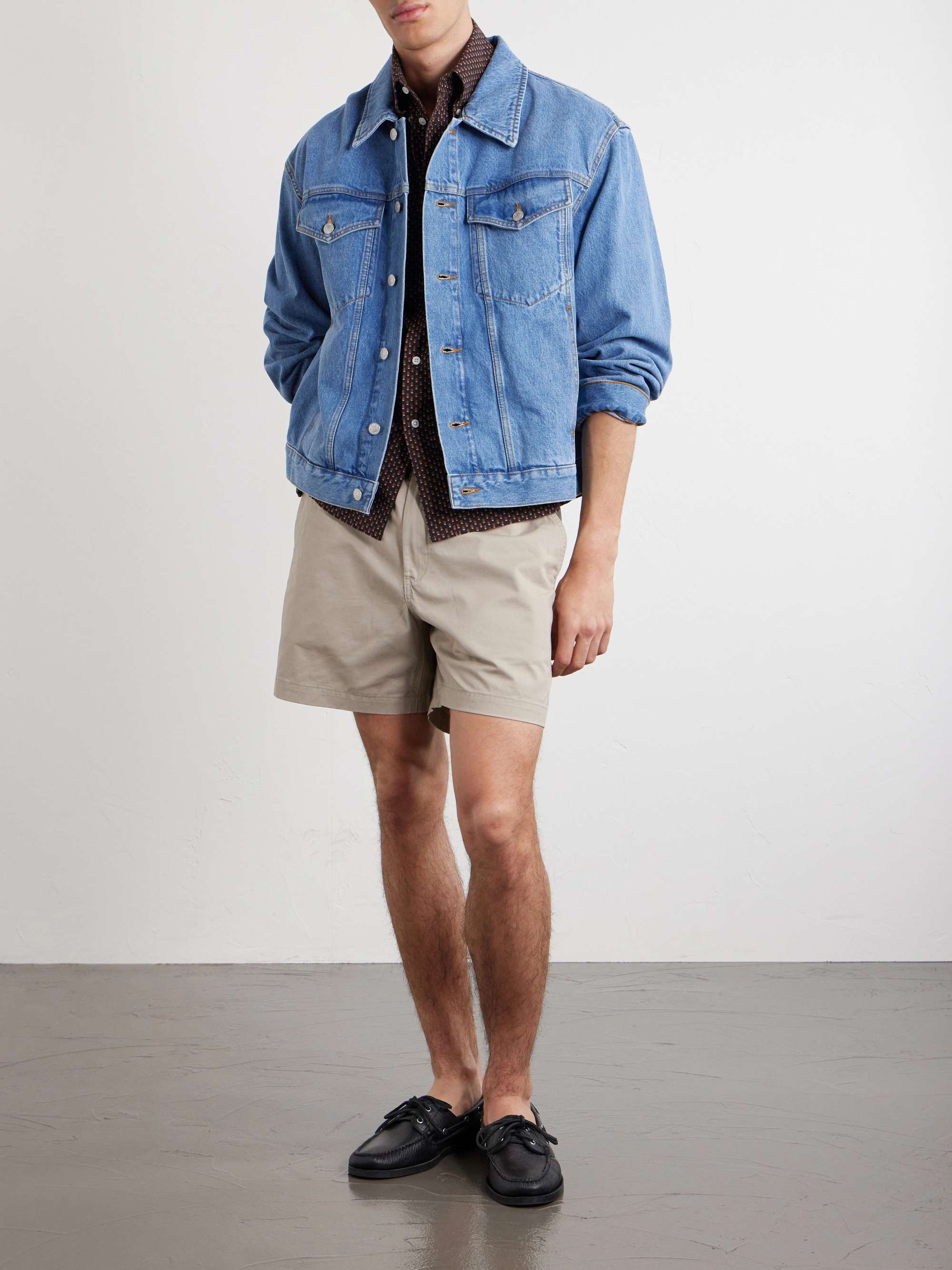 Stretch Cotton-Twill Shorts view