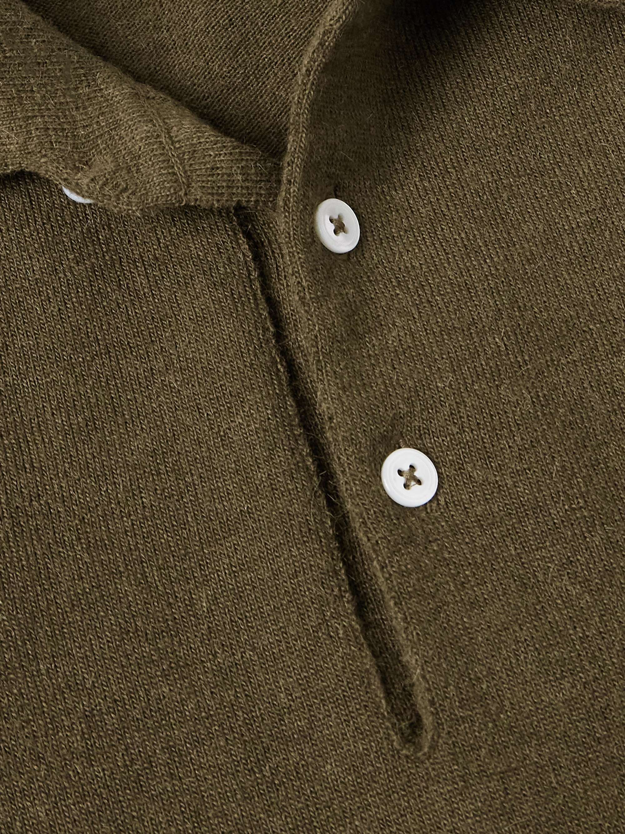 Wool and Alpaca-Blend Polo Shirt view
