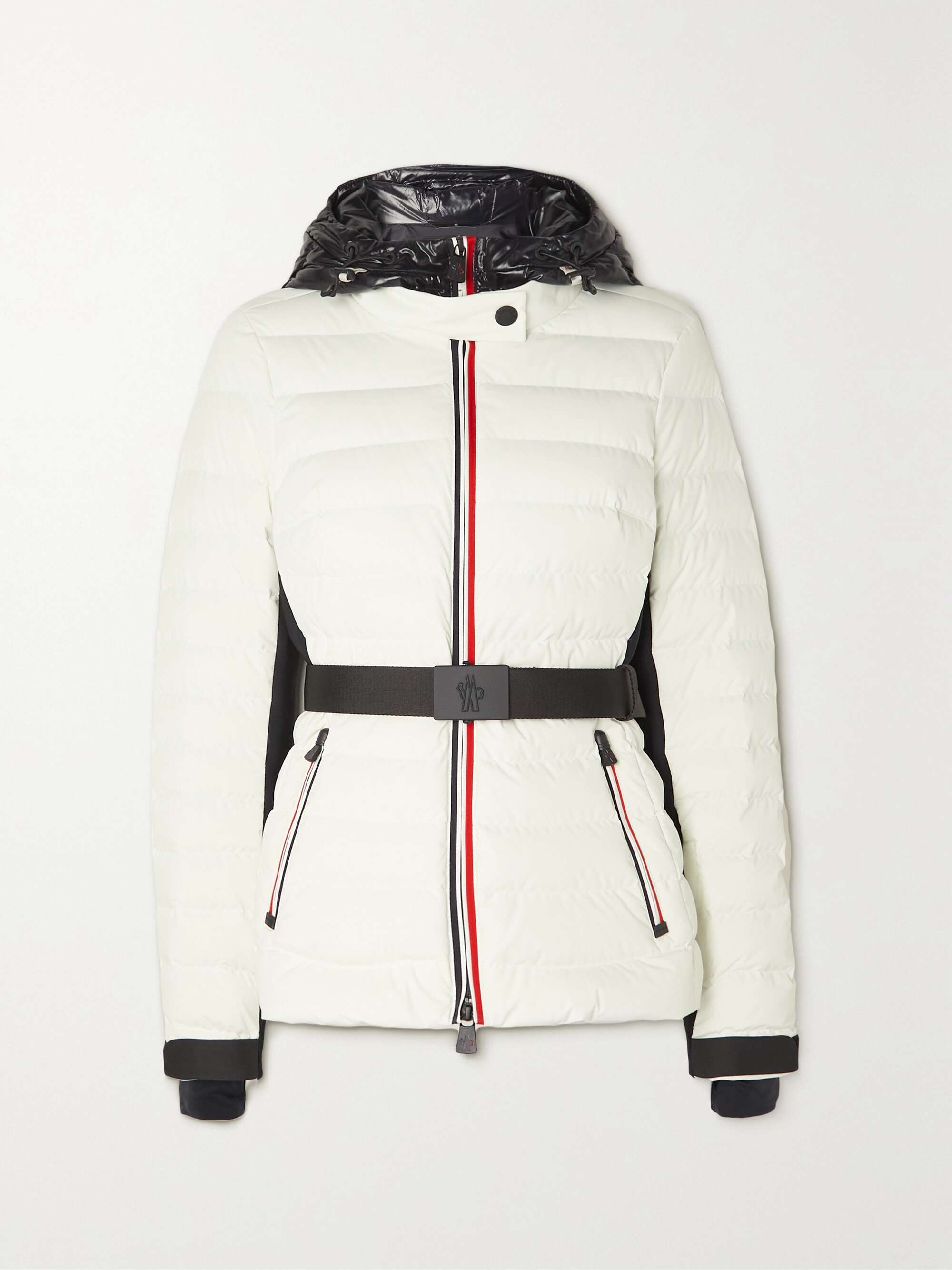 Bruche belted two-tone quilted down ski jacket view