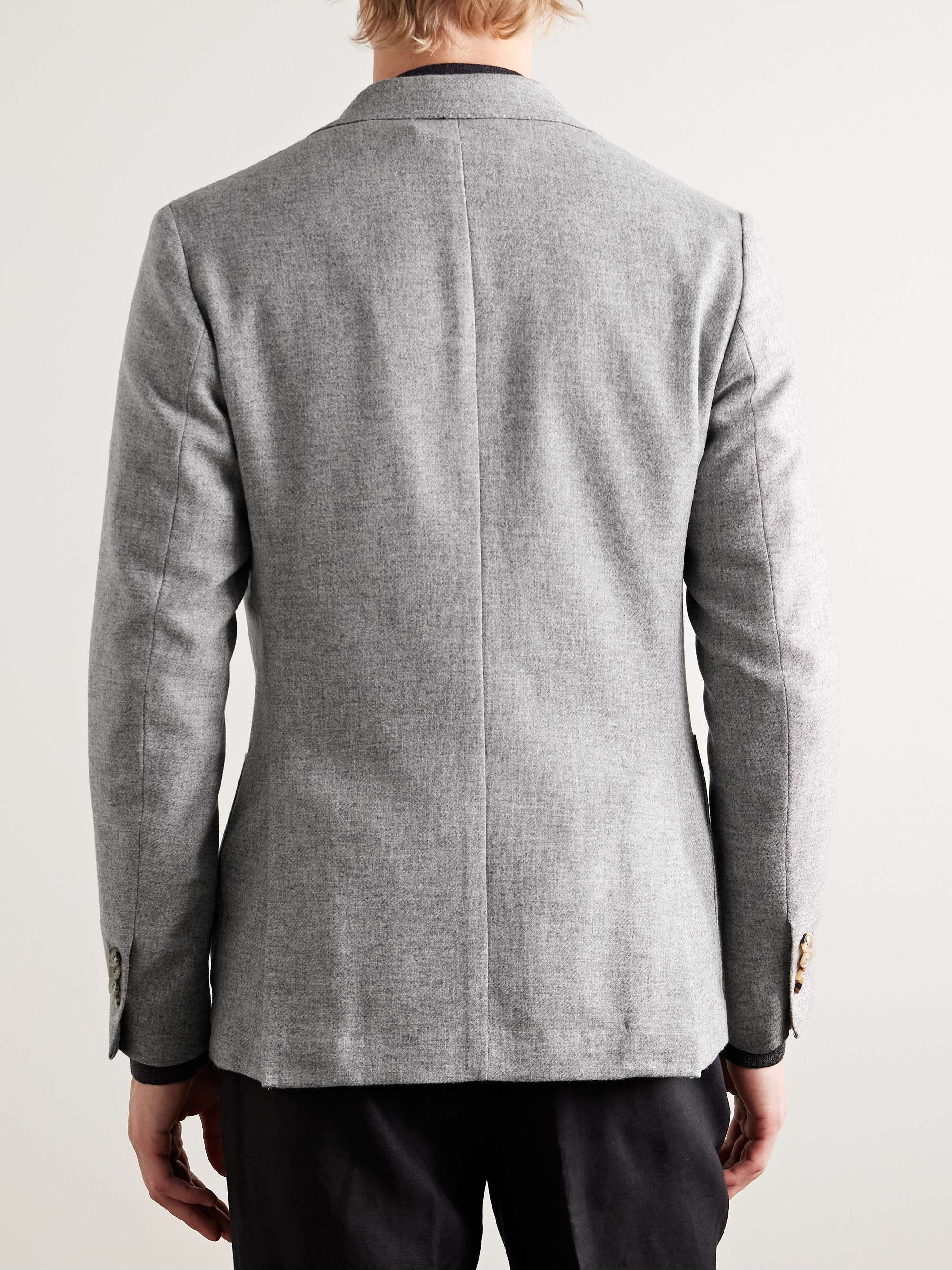 Slim-Fit Virgin Wool and Cashmere-Blend Blazer view
