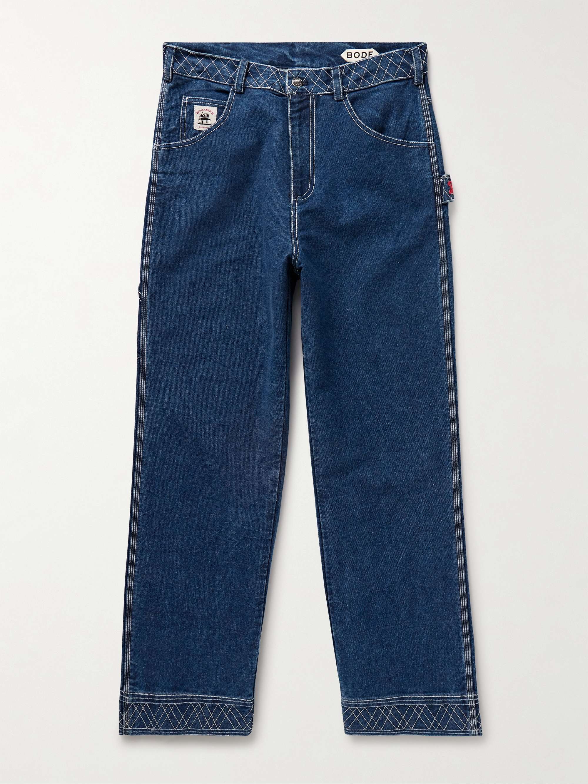 Knolly Brook Straight-Leg Embroidered Jeans view