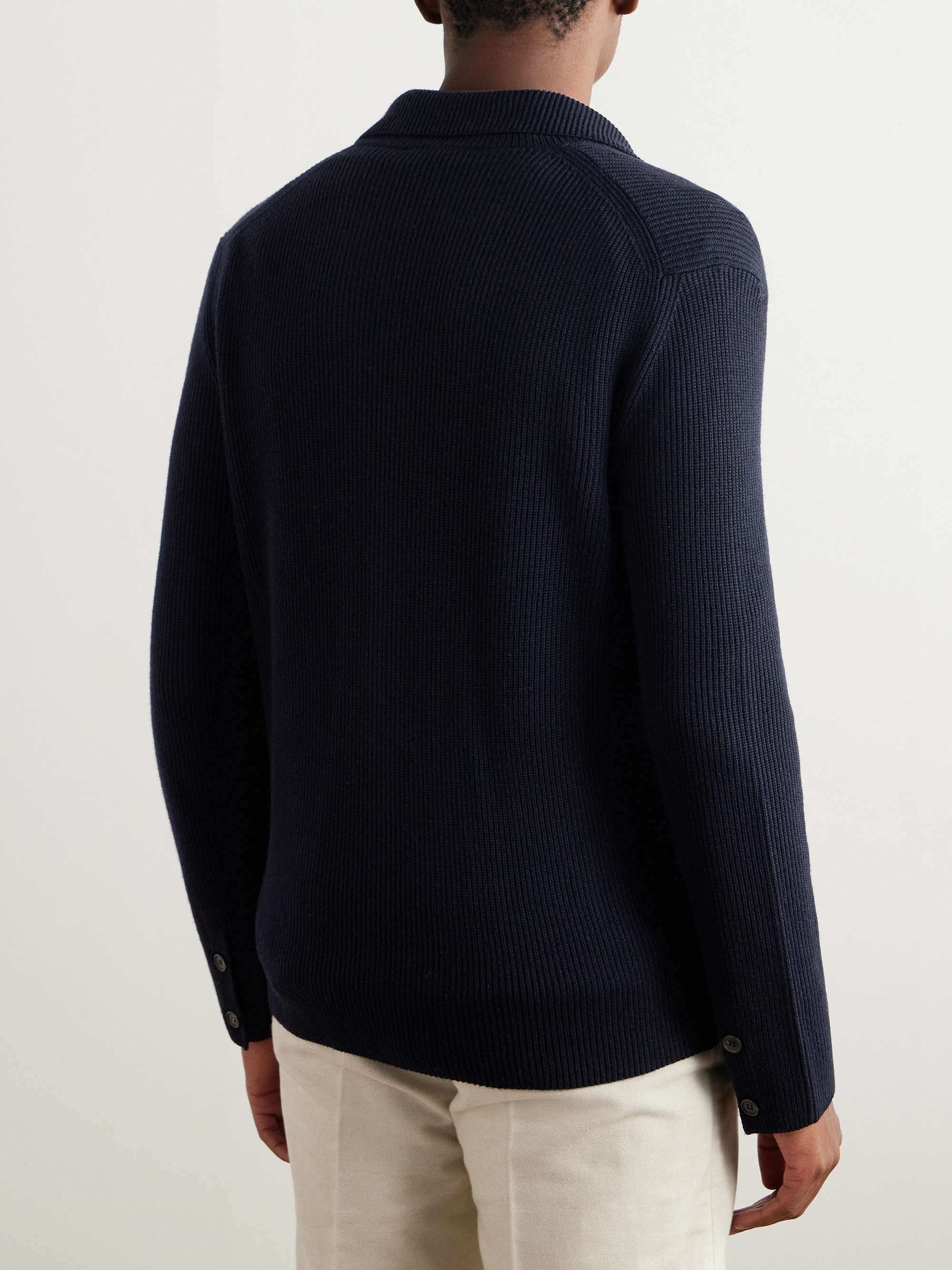 Zanone Ribbed Virgin Wool Blazer view