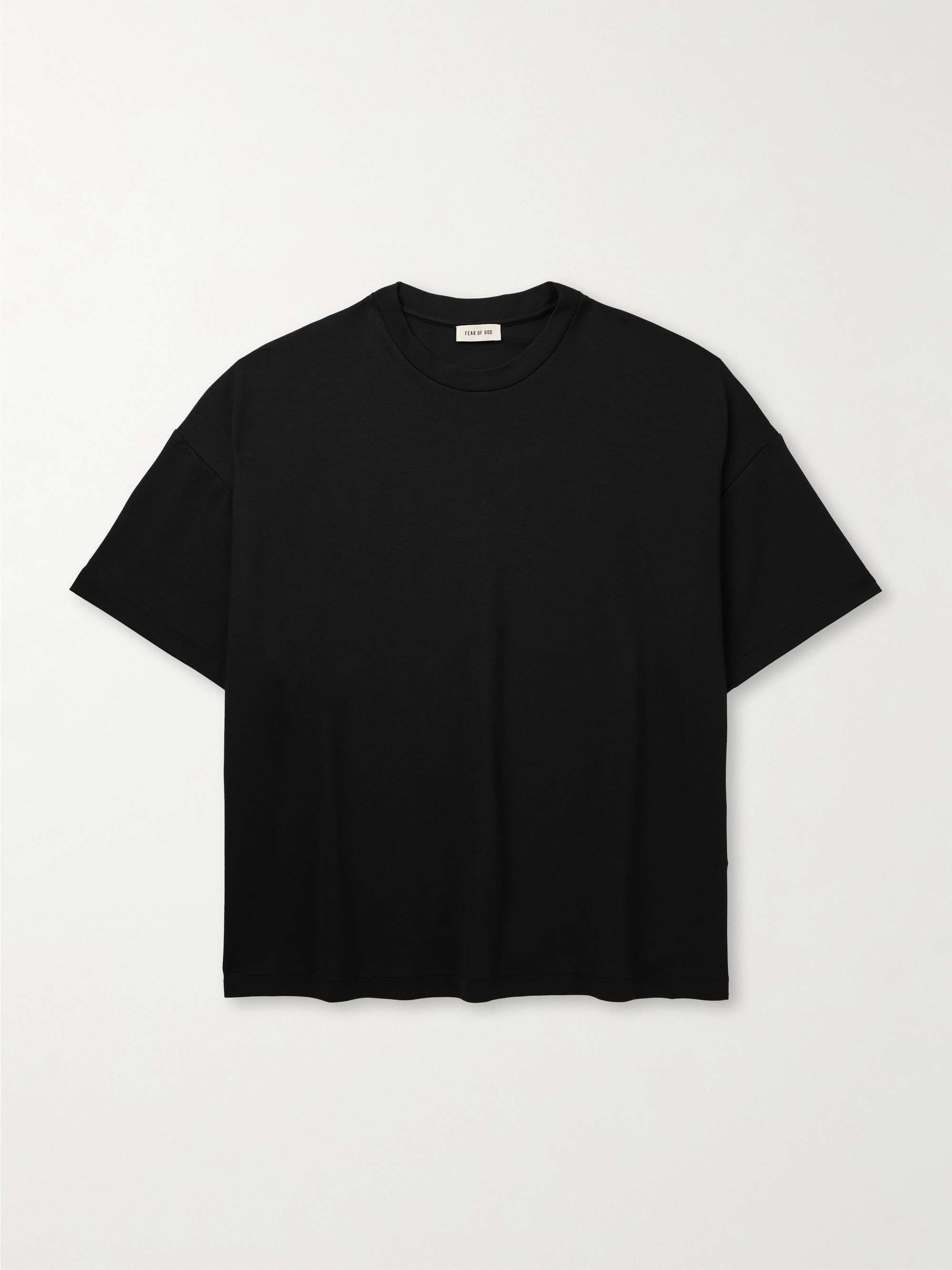 Oversized Logo-Appliquéd Stretch-Jersey T-Shirt view