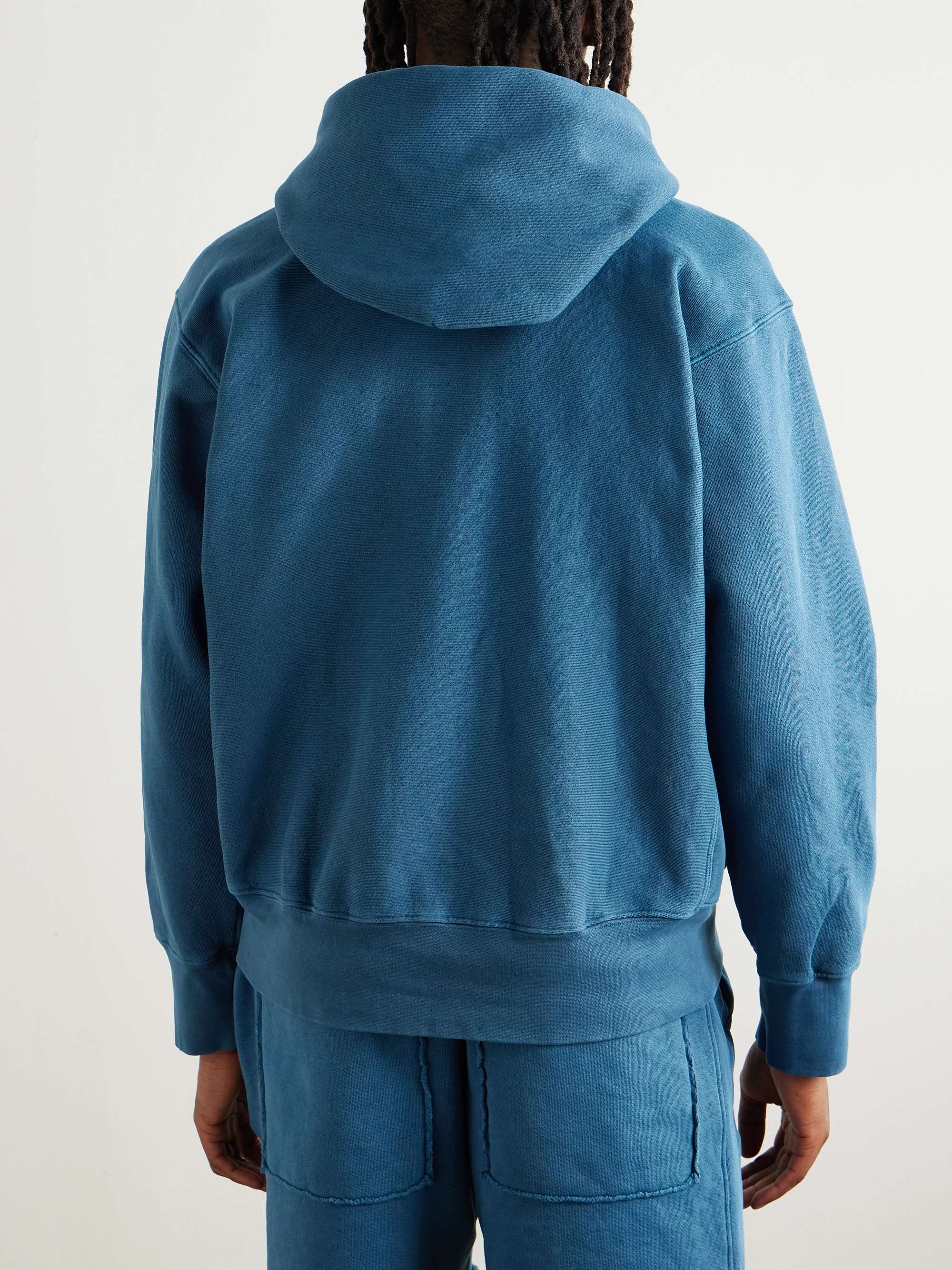 Garment-Dyed Cotton-Jersey Hoodie view