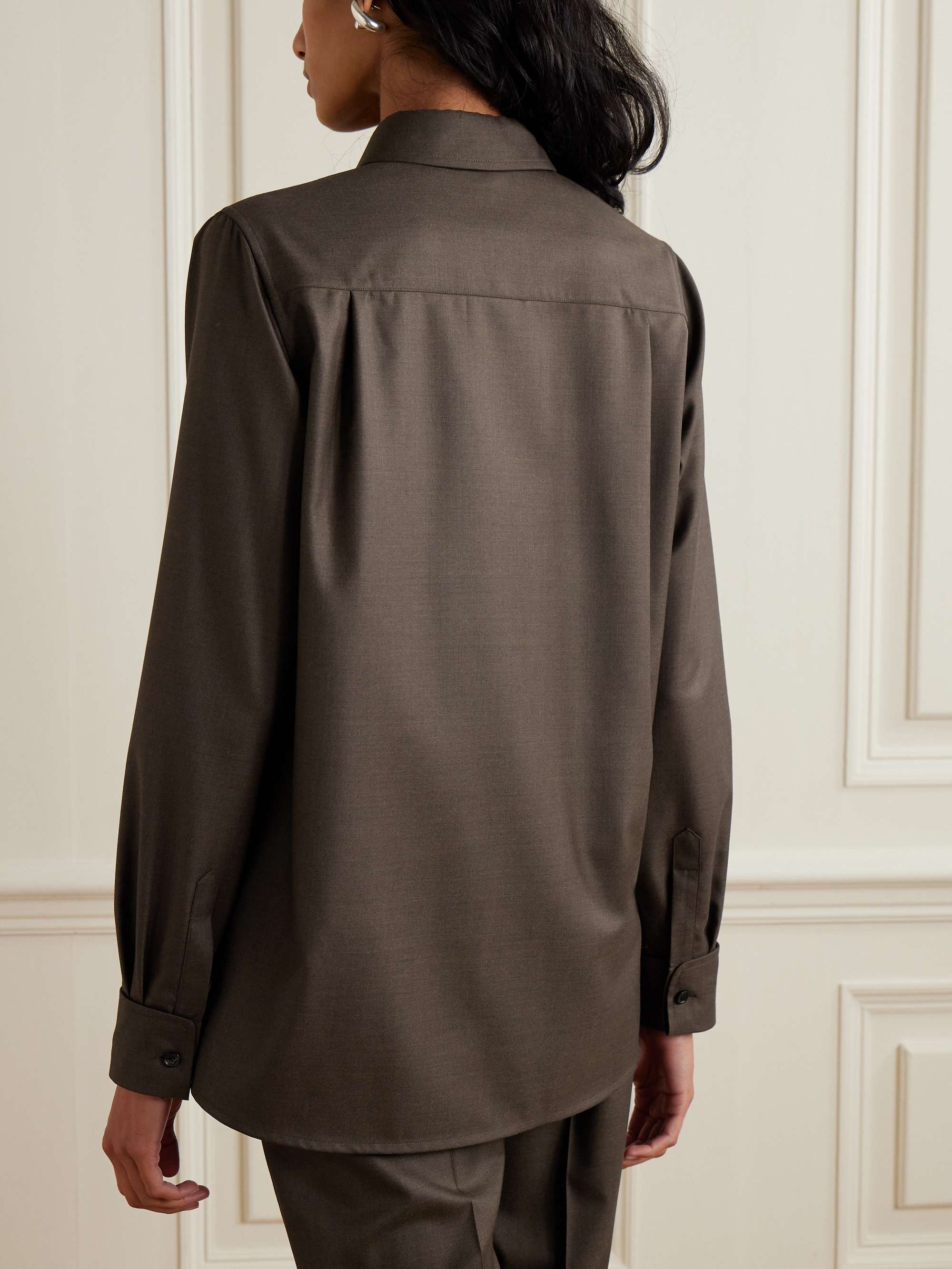 Emma wool shirt view