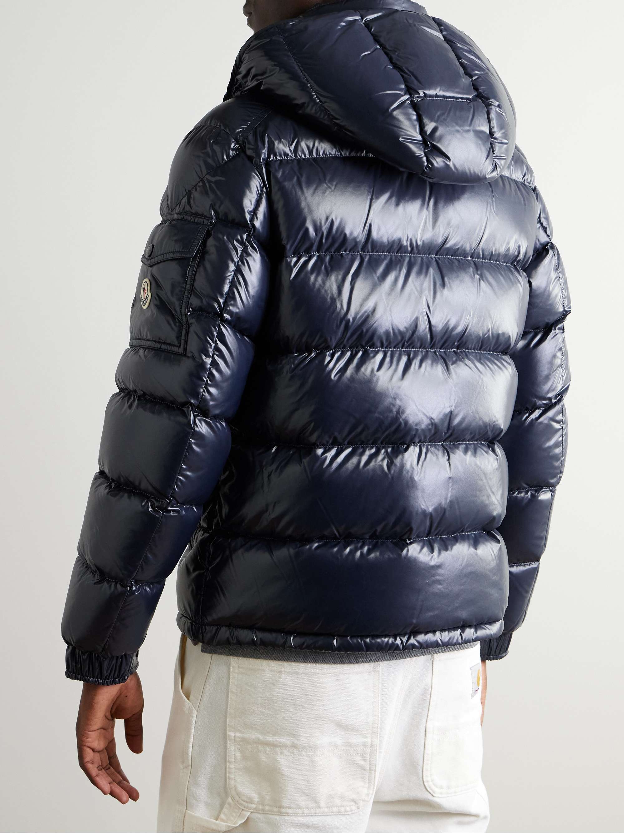 Maya Quilted Shell Hooded Down Jacket view