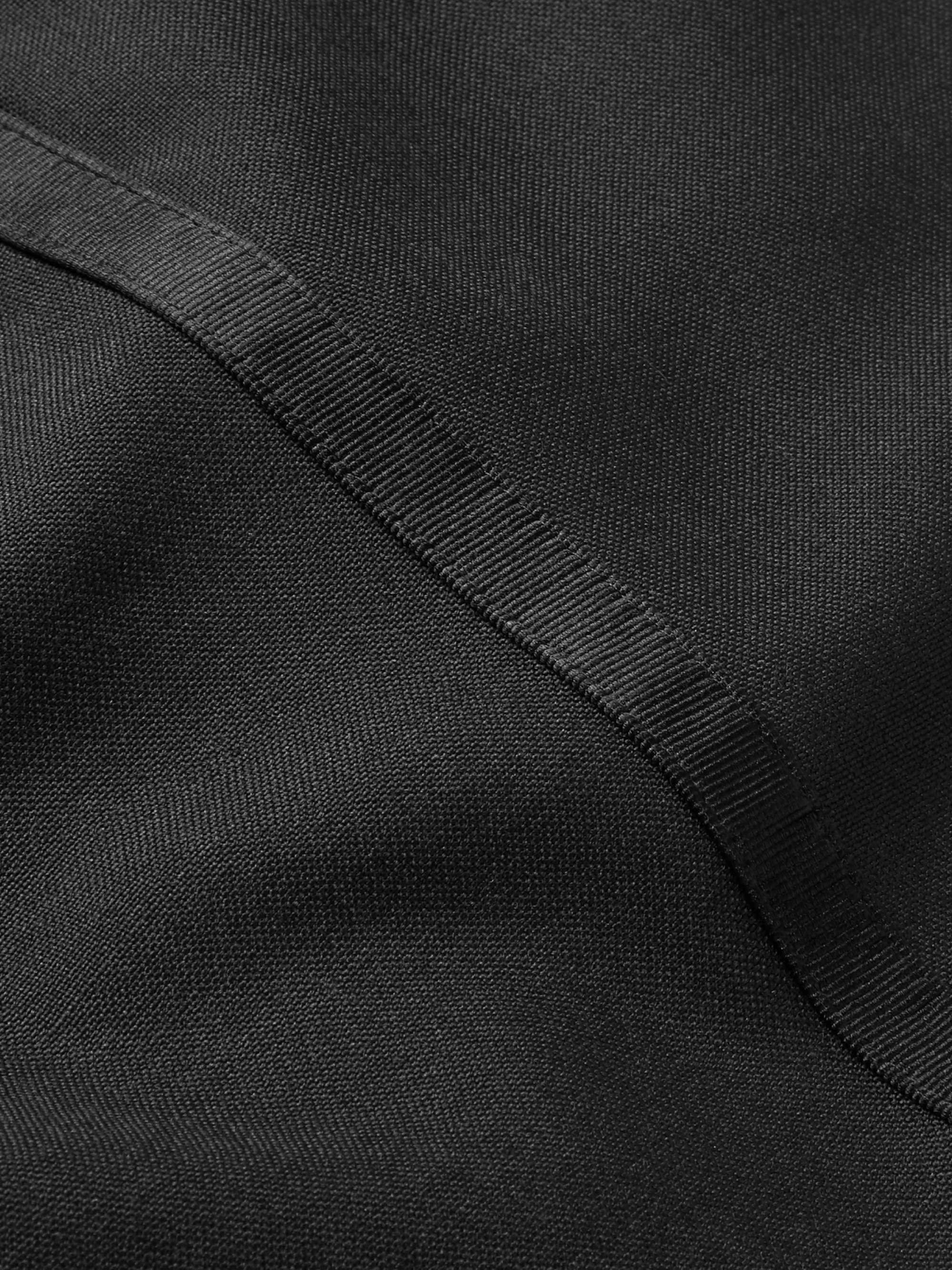 Eggsy's Black Wool and Mohair-Blend Tuxedo Trousers view