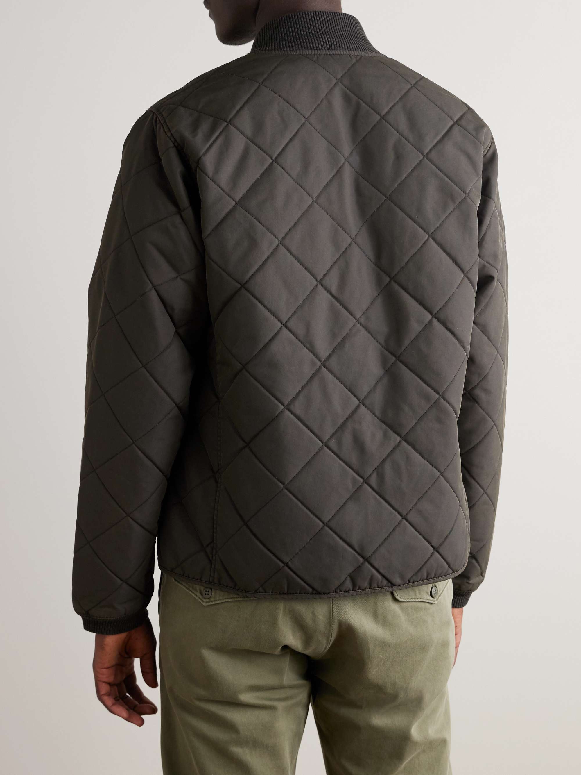 Benton Quilted Recycled-Shell Bomber Jacket view