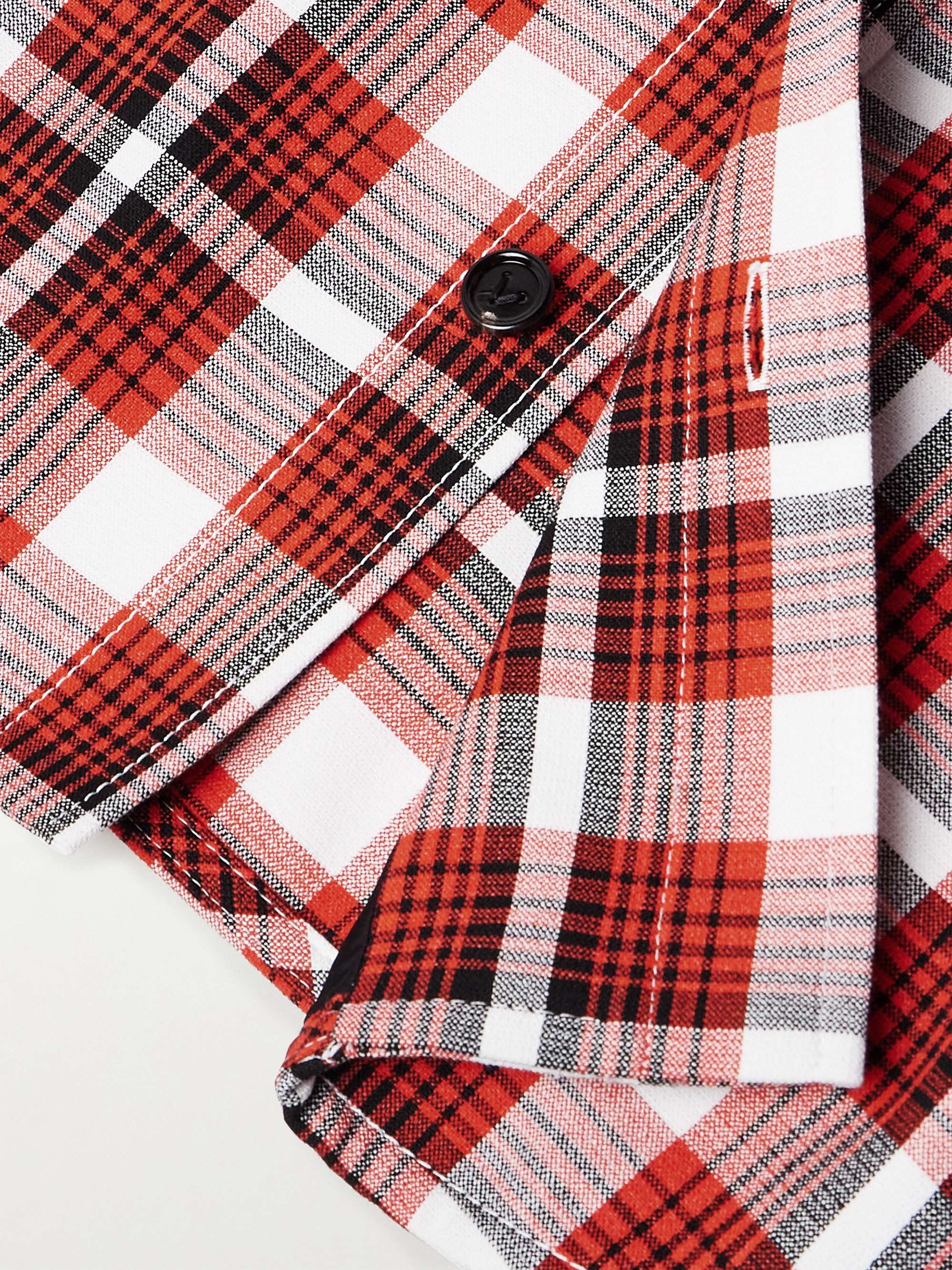Checked Woven Overshirt view