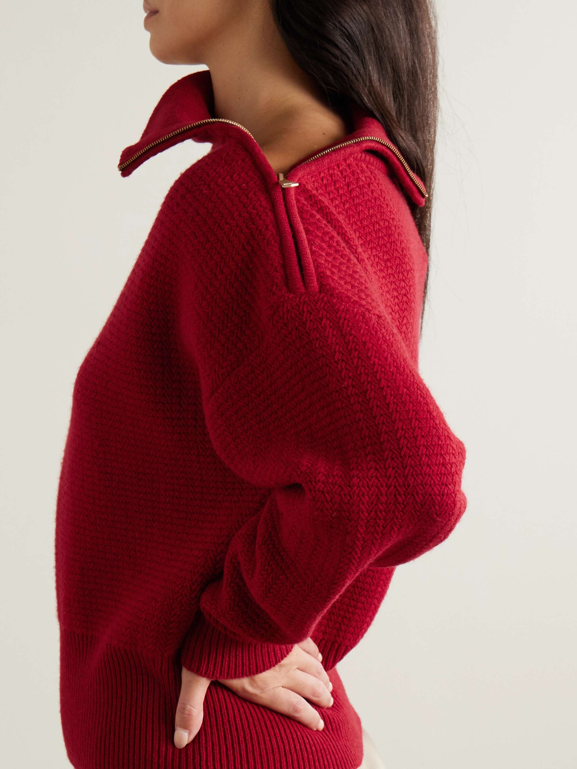 Bessica wool and cashmere-blend turtleneck sweater view