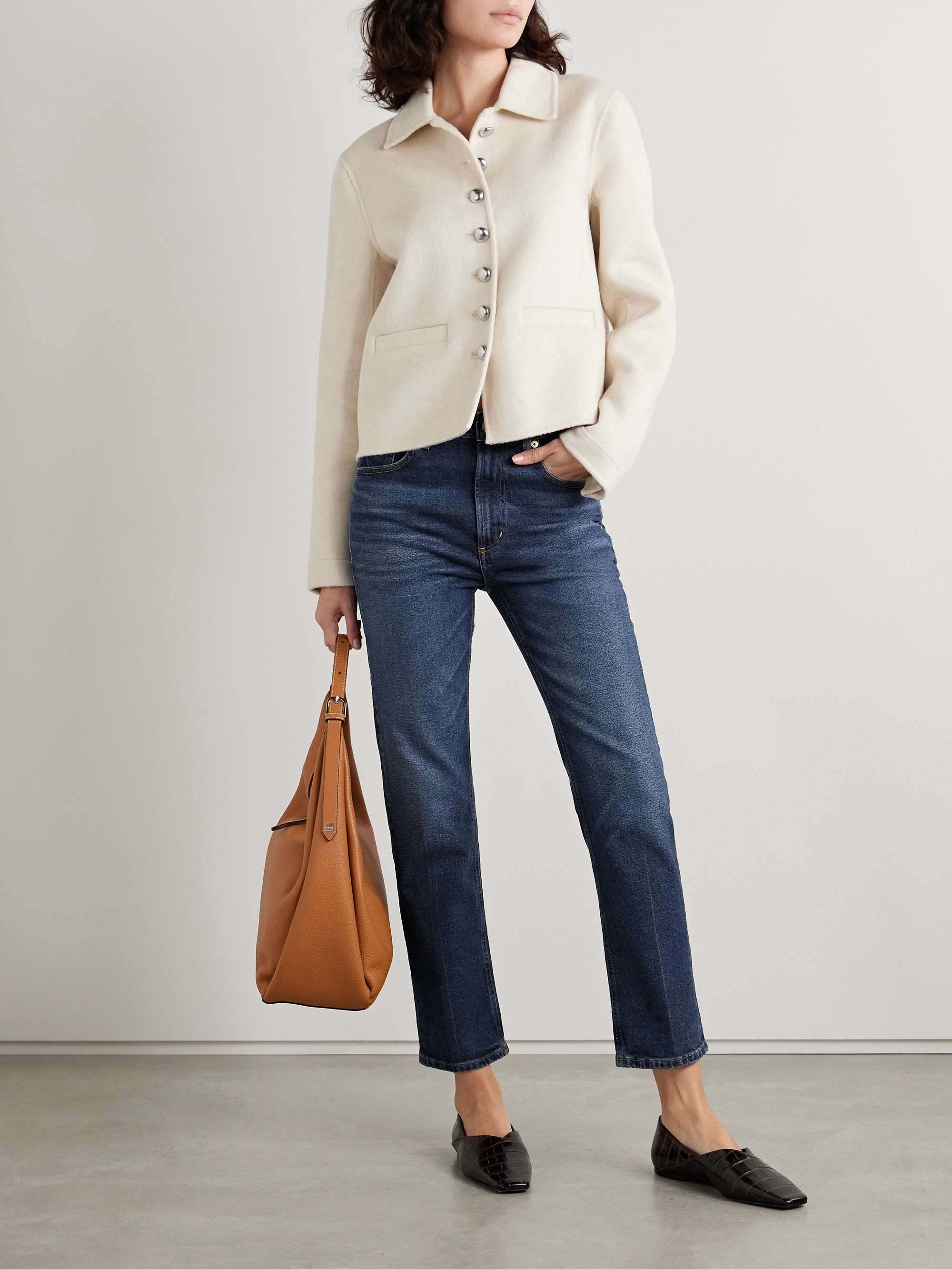 Zurie Ankle cropped high-rise straight-leg jeans view