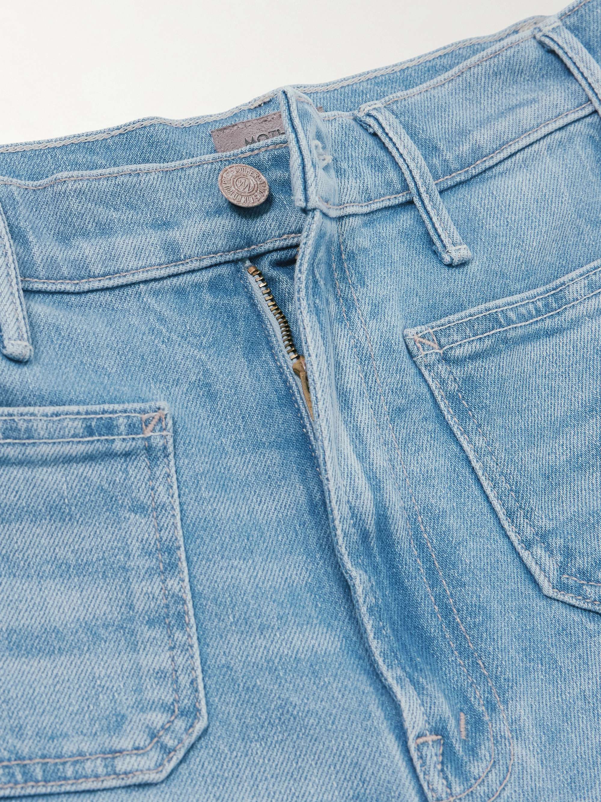 Hustler Patch Pocket Ankle high-rise bootcut jeans view