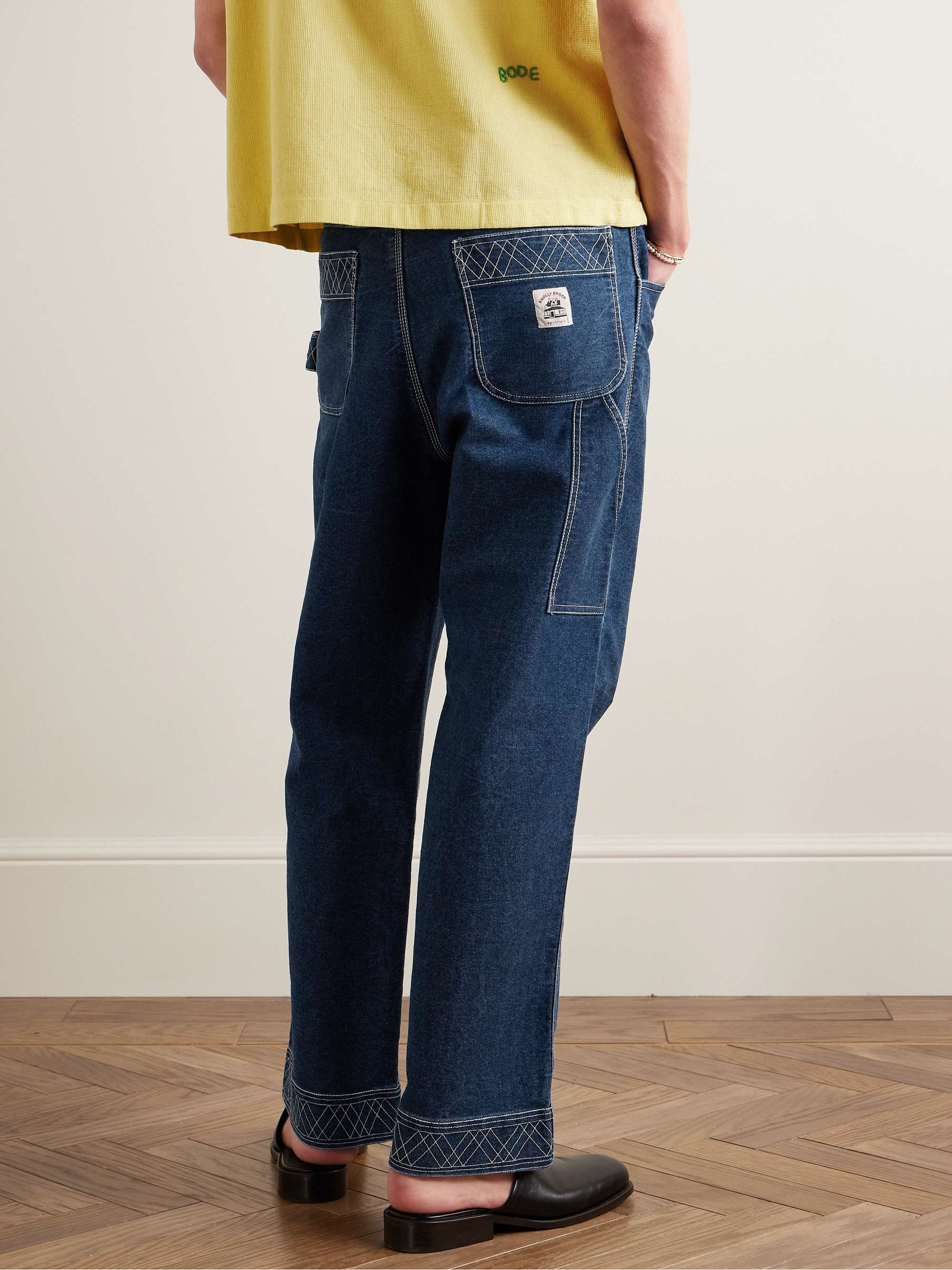Knolly Brook Straight-Leg Embroidered Jeans view