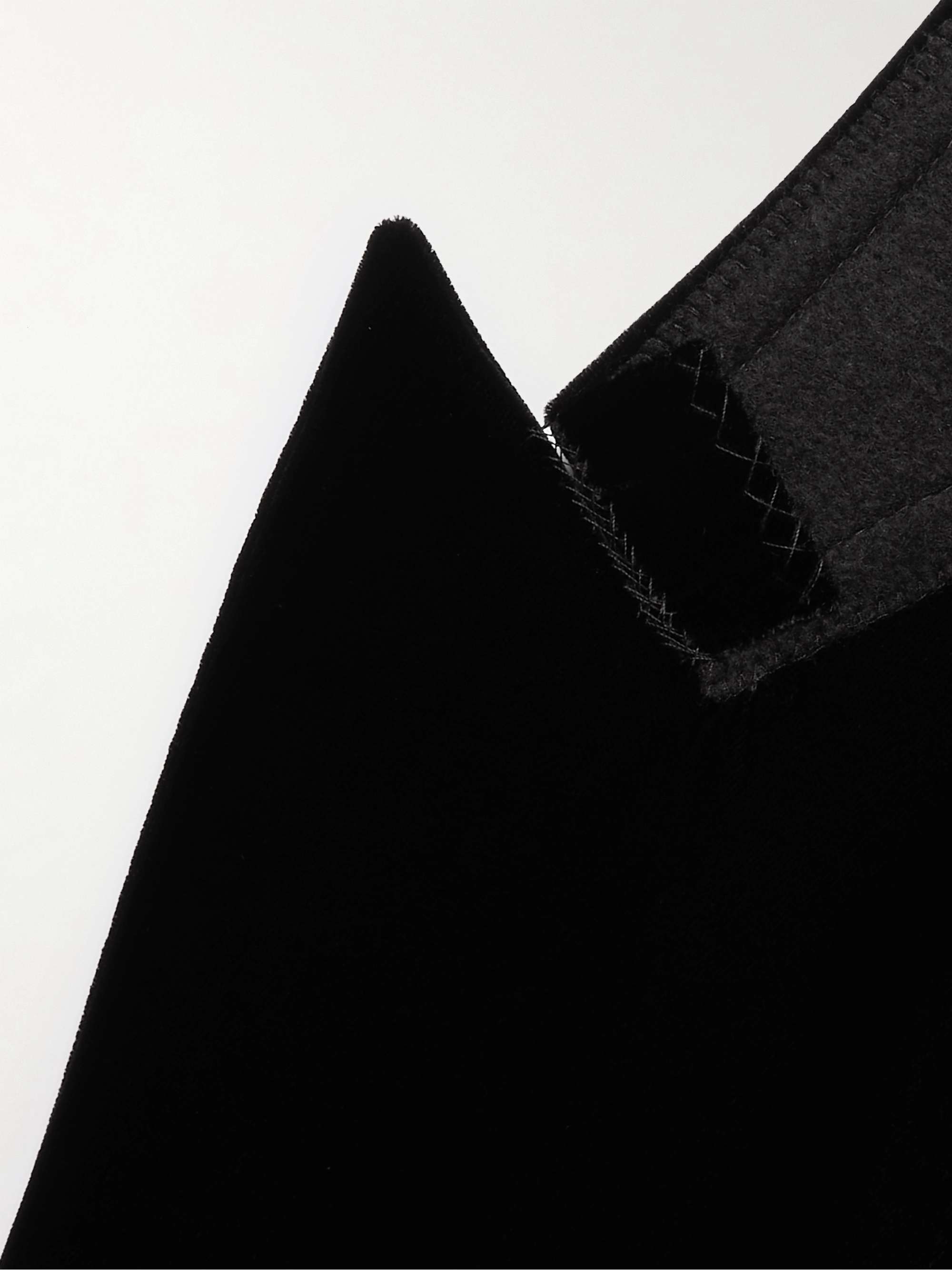 Double-Breasted Velvet Suit Jacket view