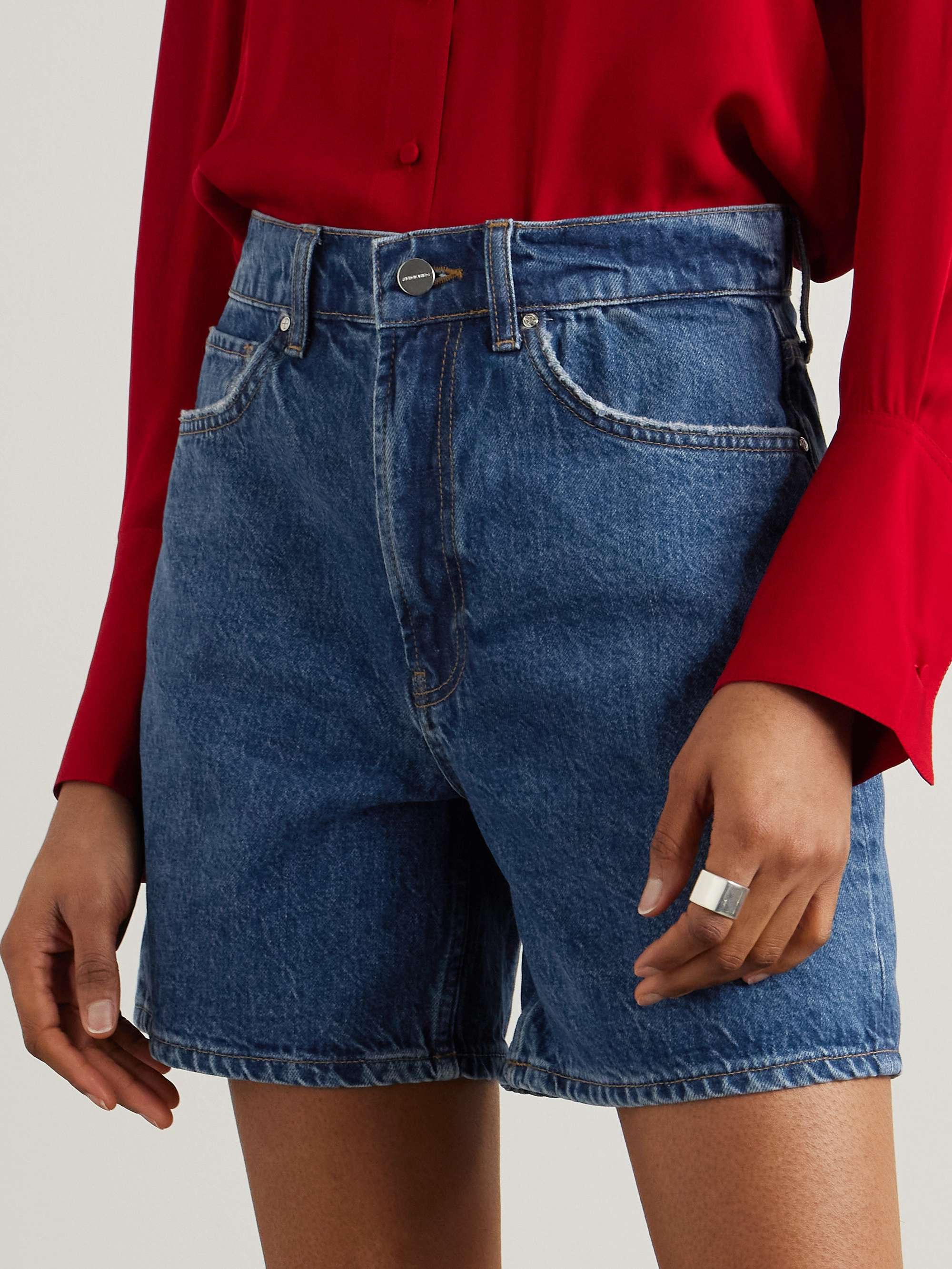 Kat organic denim shorts view