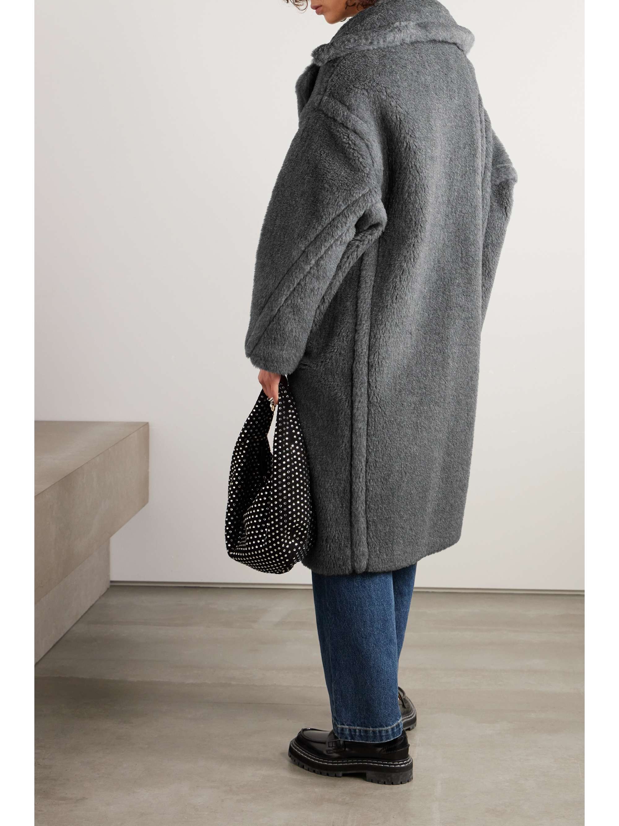 Teddy Bear Icon oversized wool, alpaca and silk-blend coat view