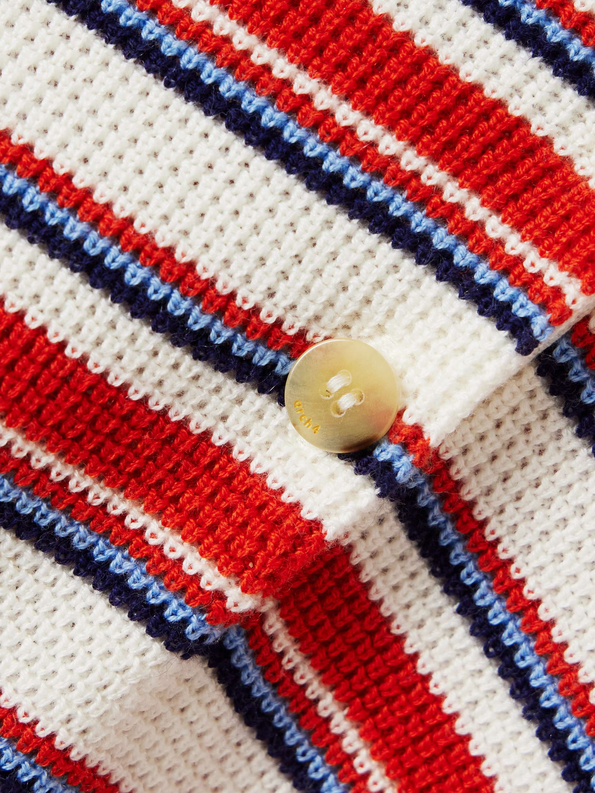 Solva striped cotton, silk and cashmere-blend mini dress view