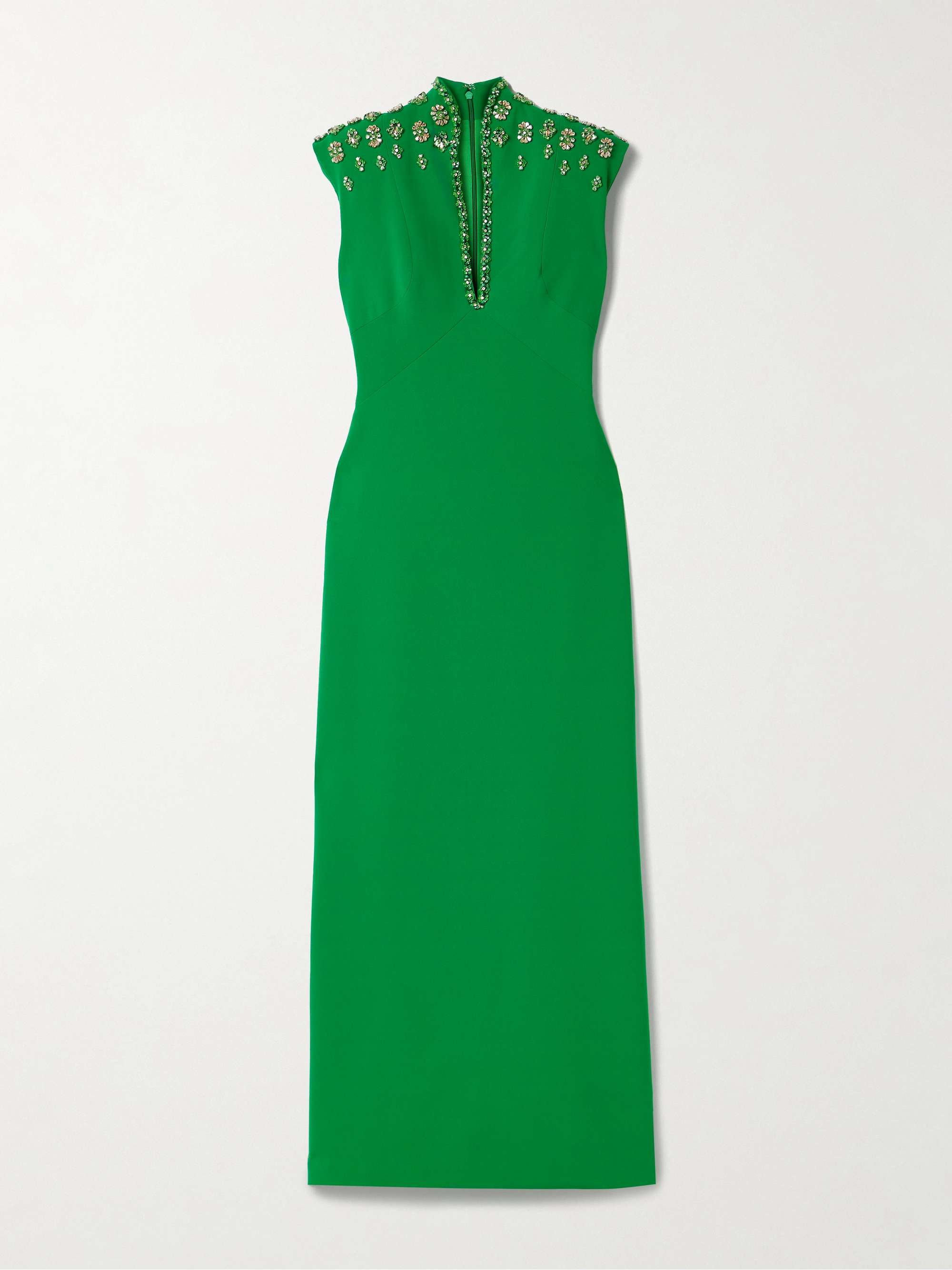 Heather crystal-embellished crepe gown view