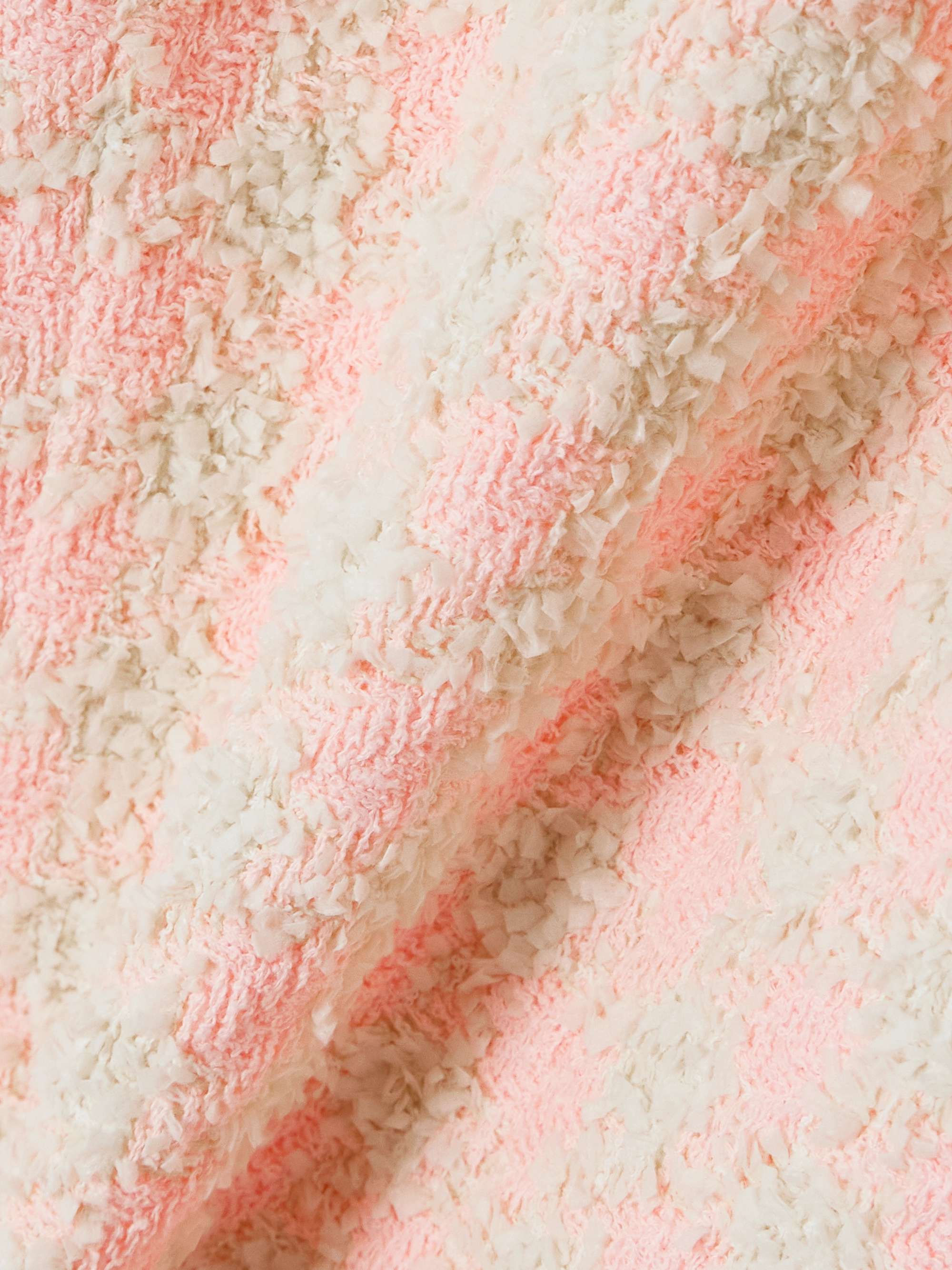 Frayed checked tweed mini dress view