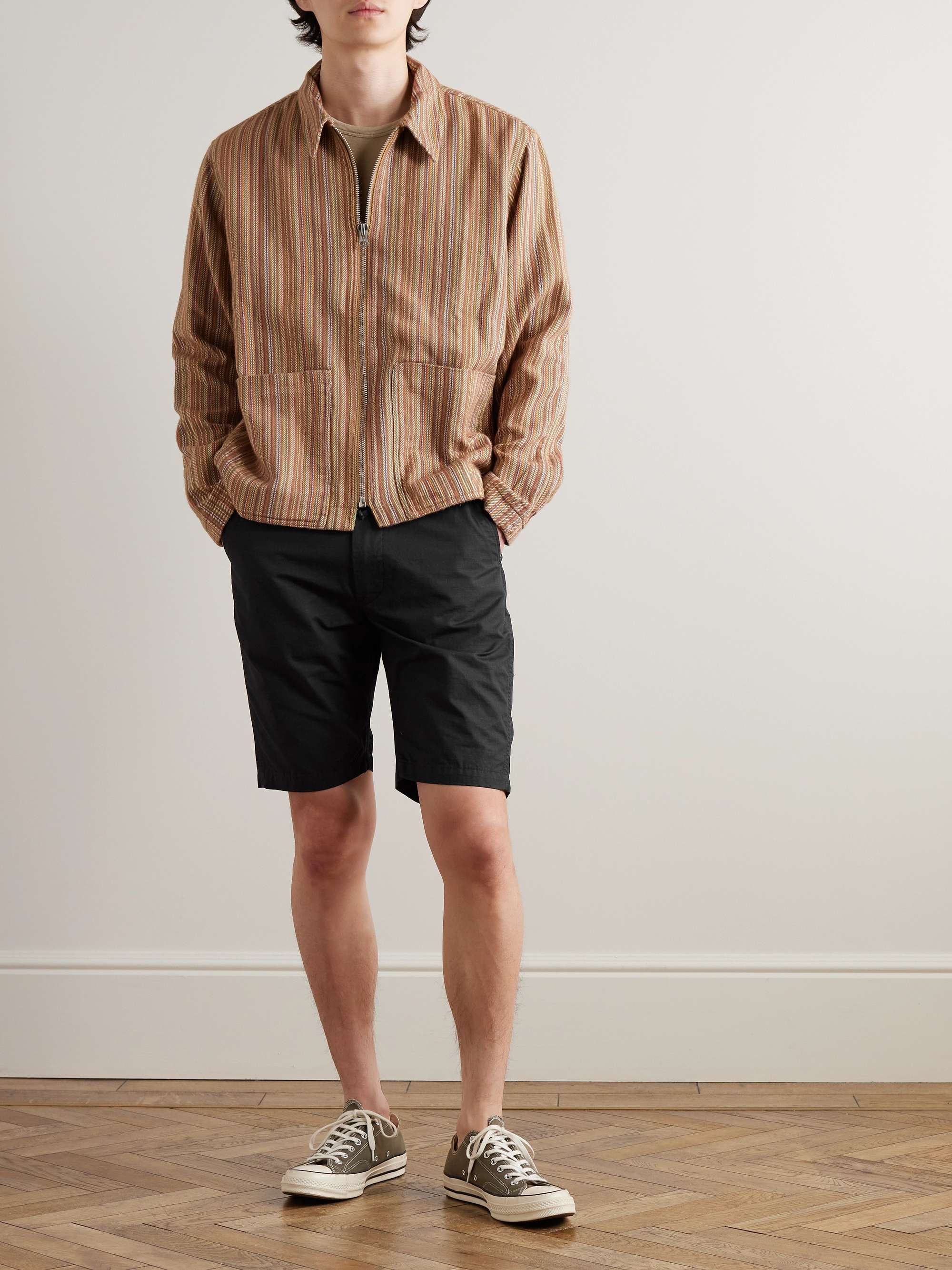 New Yorker Straight-Leg Cotton-Ripstop Drawstring Shorts view