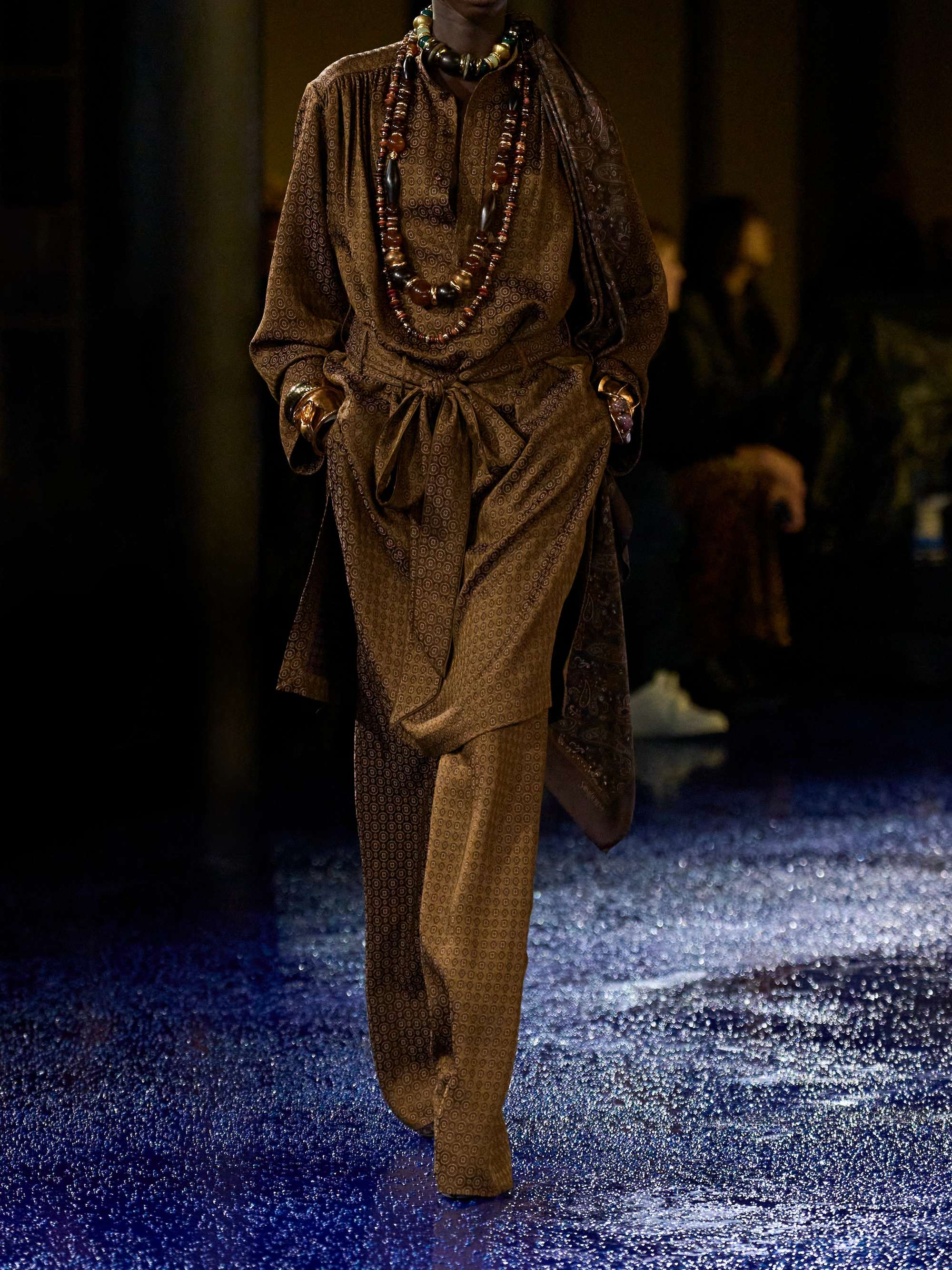 Jacquard wide-leg pants view