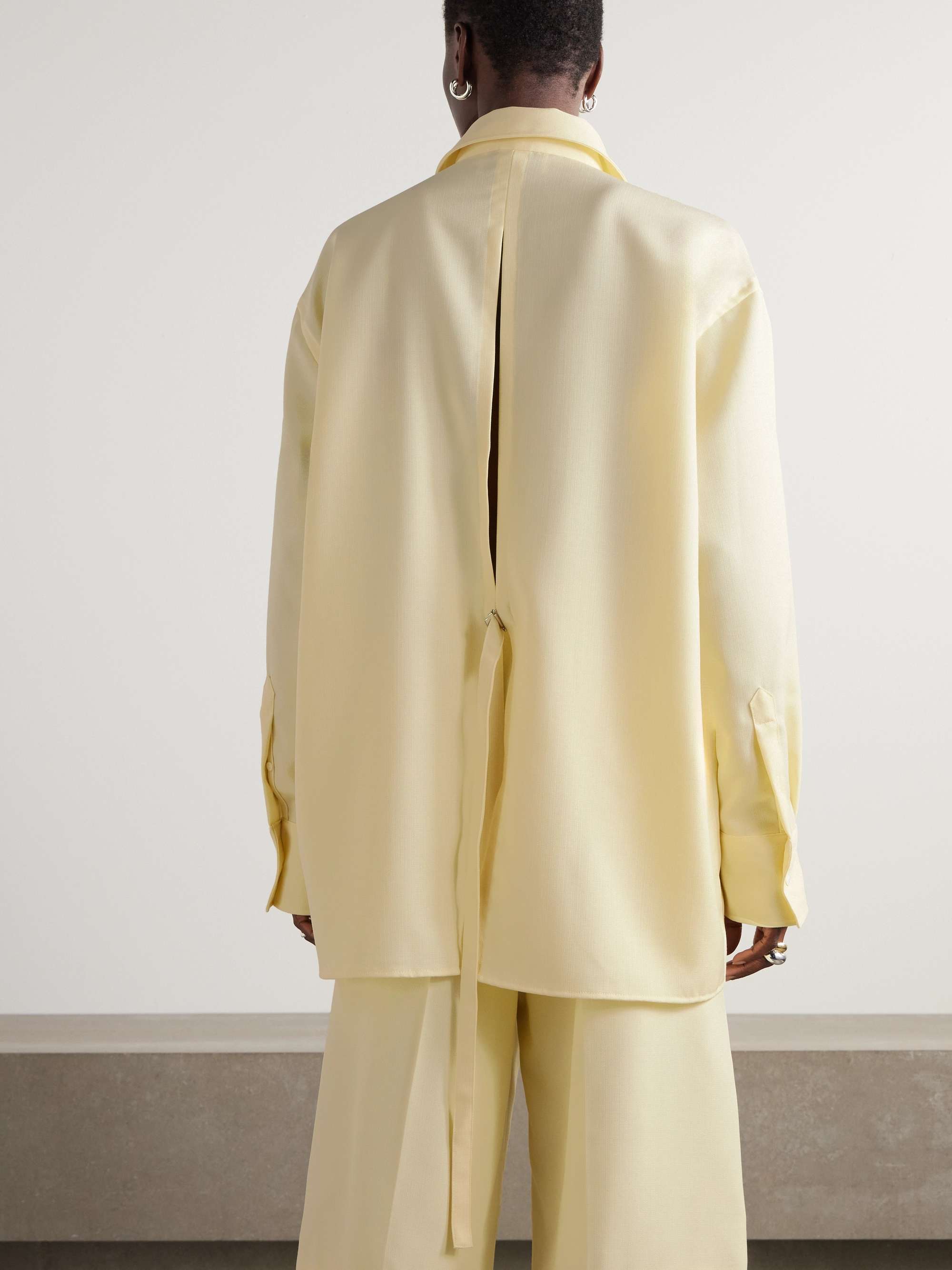 Oversized wool shirt view