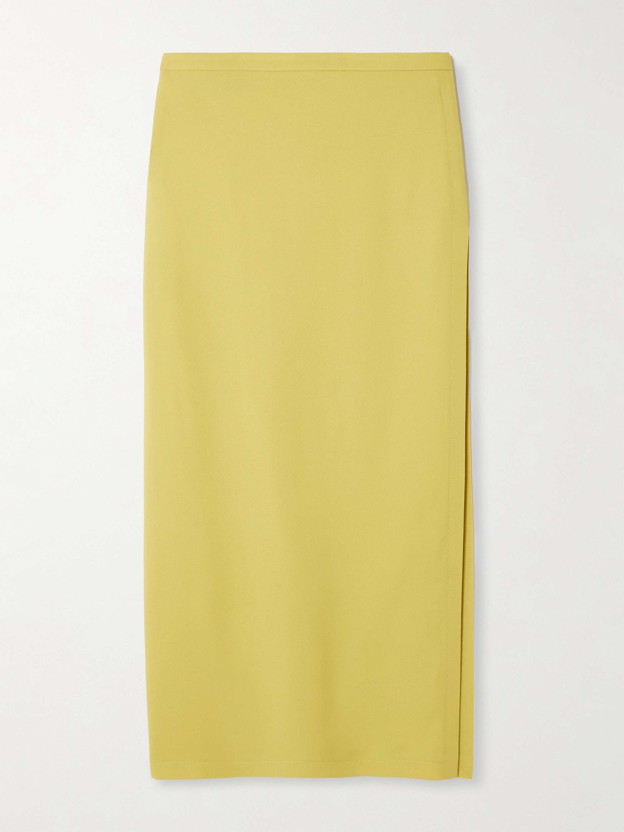 Crepe midi skirt view