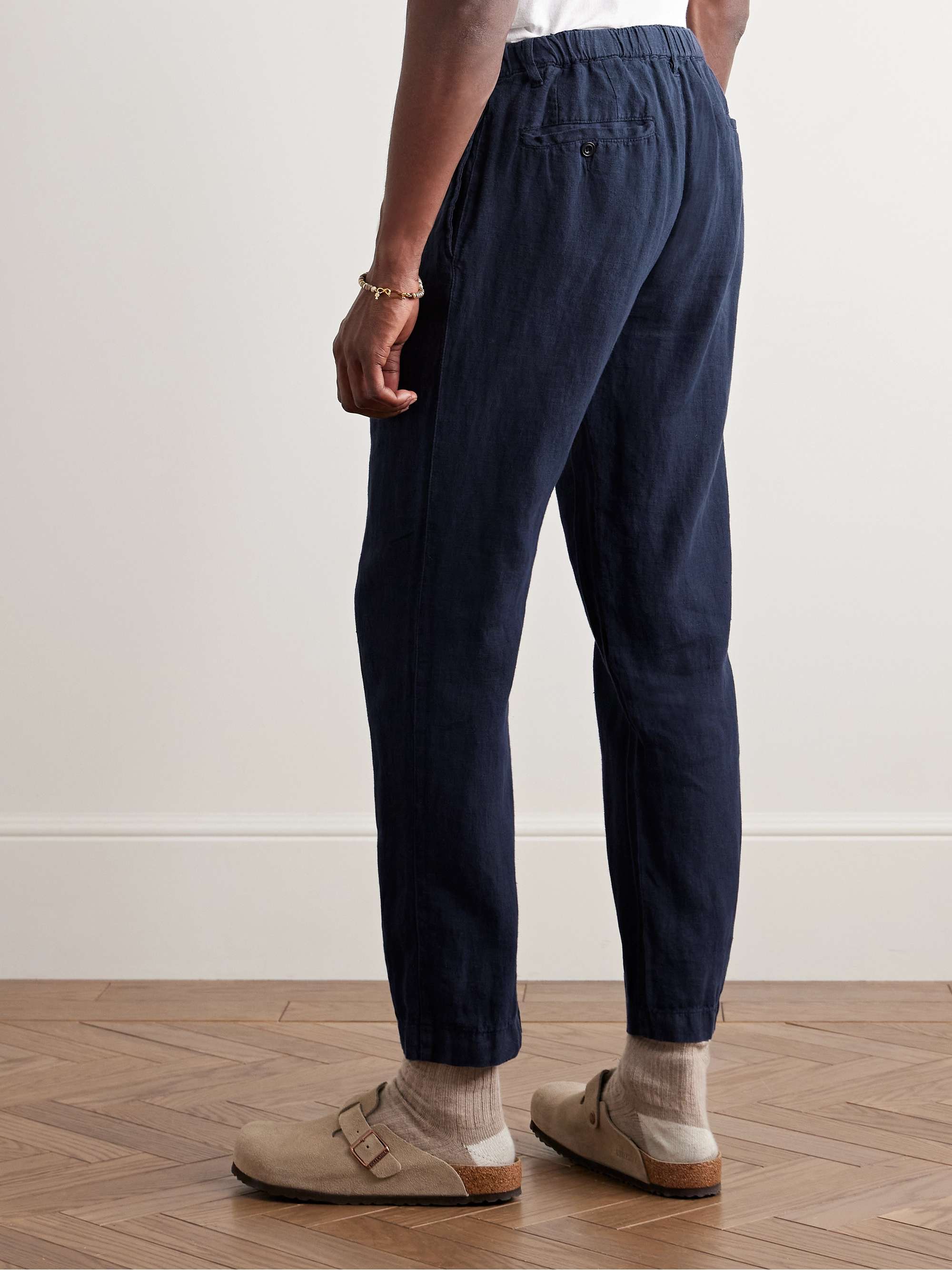 Tanker Tapered Linen Drawstring Trousers view