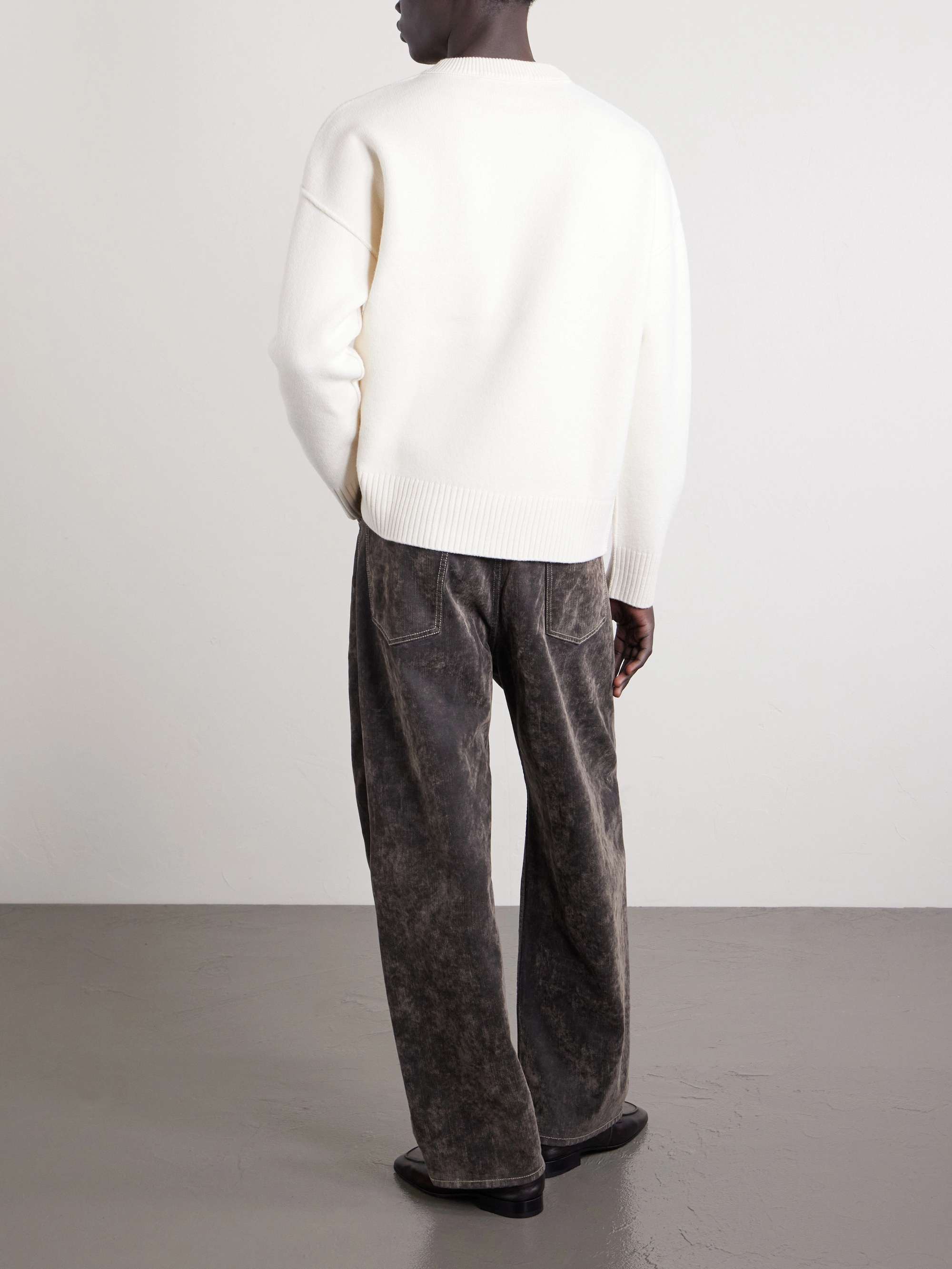 Logo-Intarsia Virgin Wool Sweater view