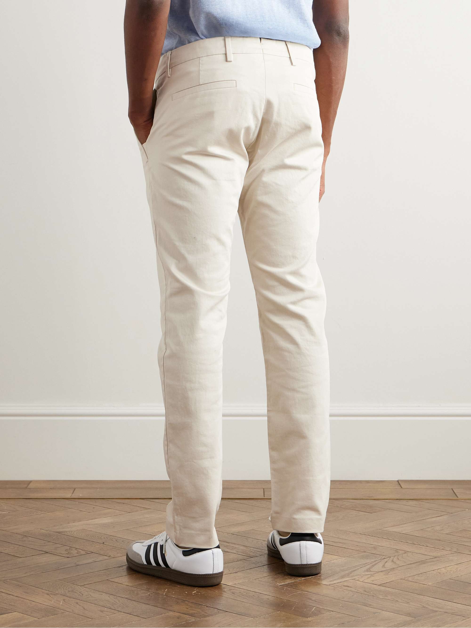 Theo Tapered Stretch Organic Cotton-Twill Chinos view