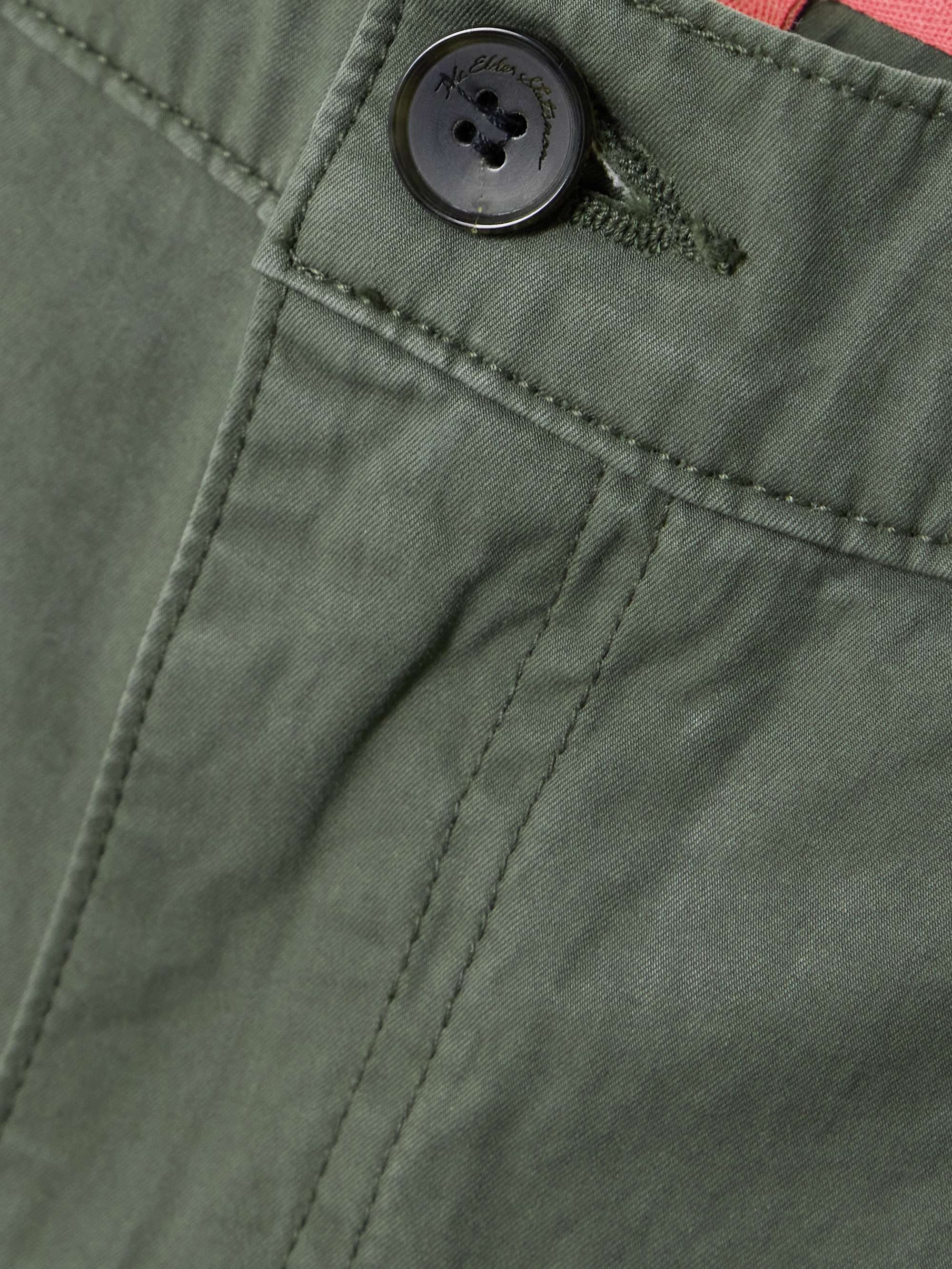 Cropped cotton-twill wide-leg pants view
