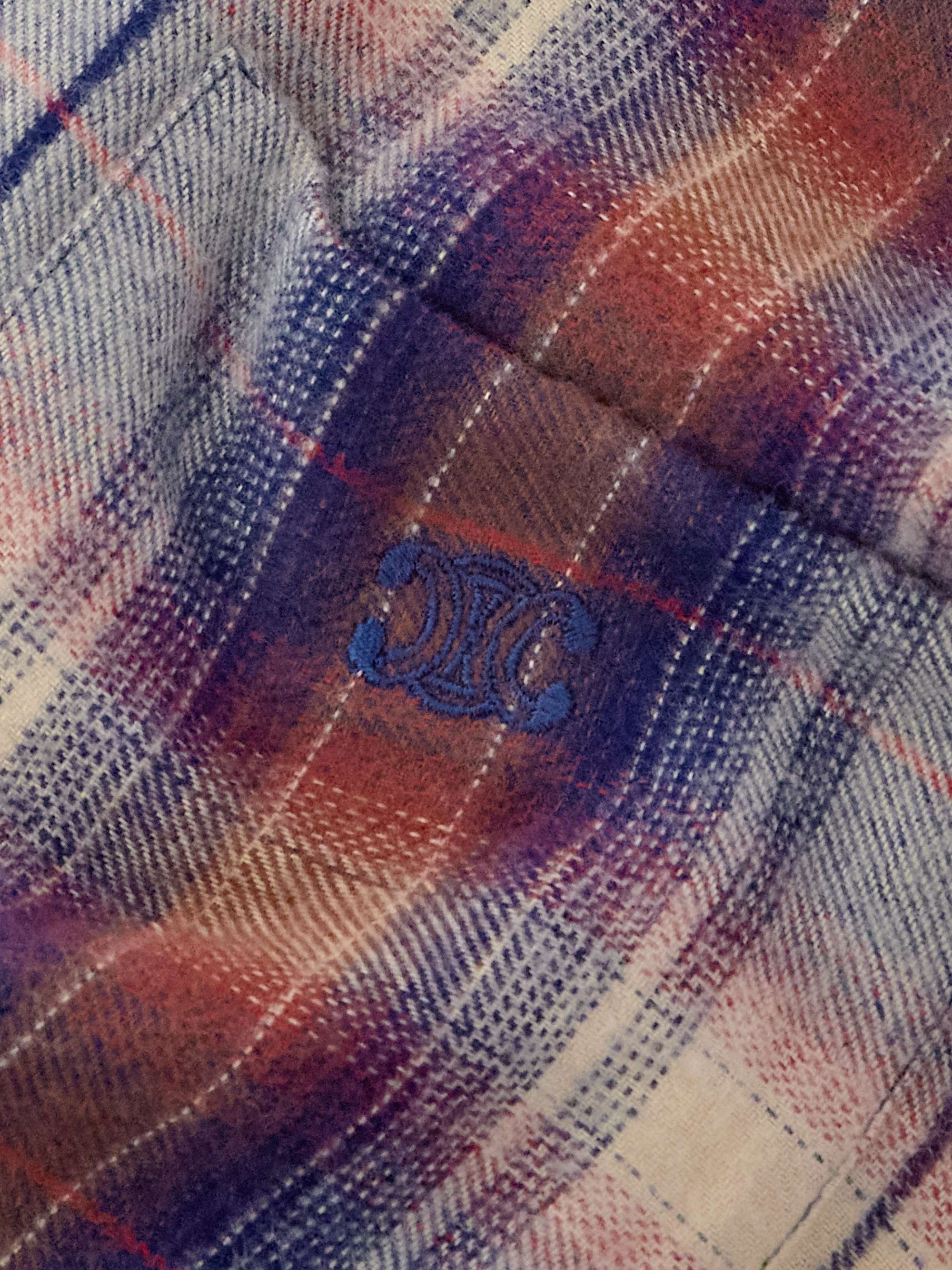 Logo-Embroidered Checked Flannel Shirt view