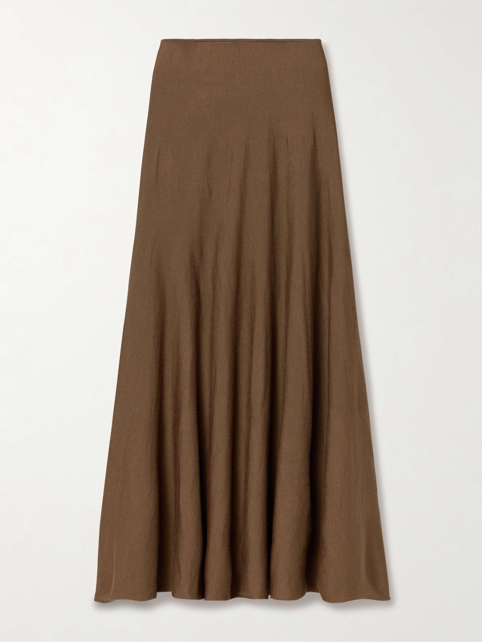 Mayu wool-blend midi skirt view