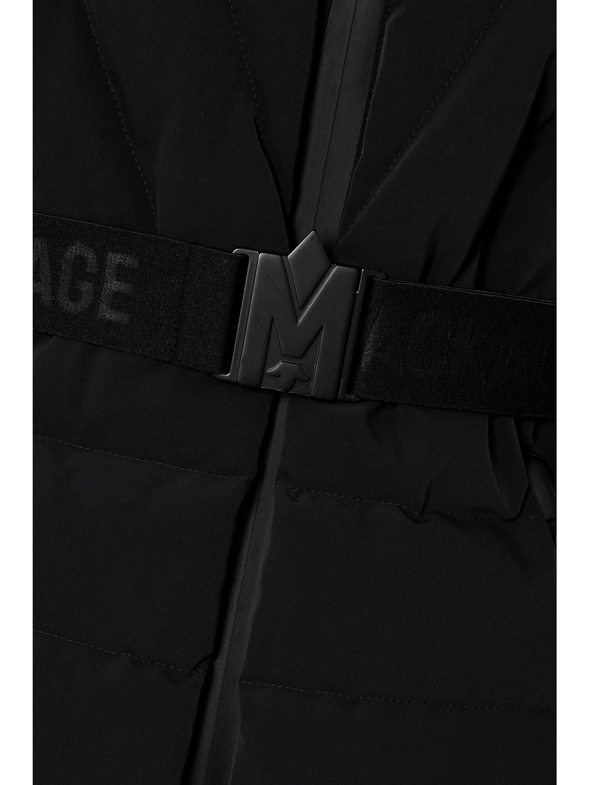 + NET SUSTAIN Elita hooded belted quilted down ski jacket view