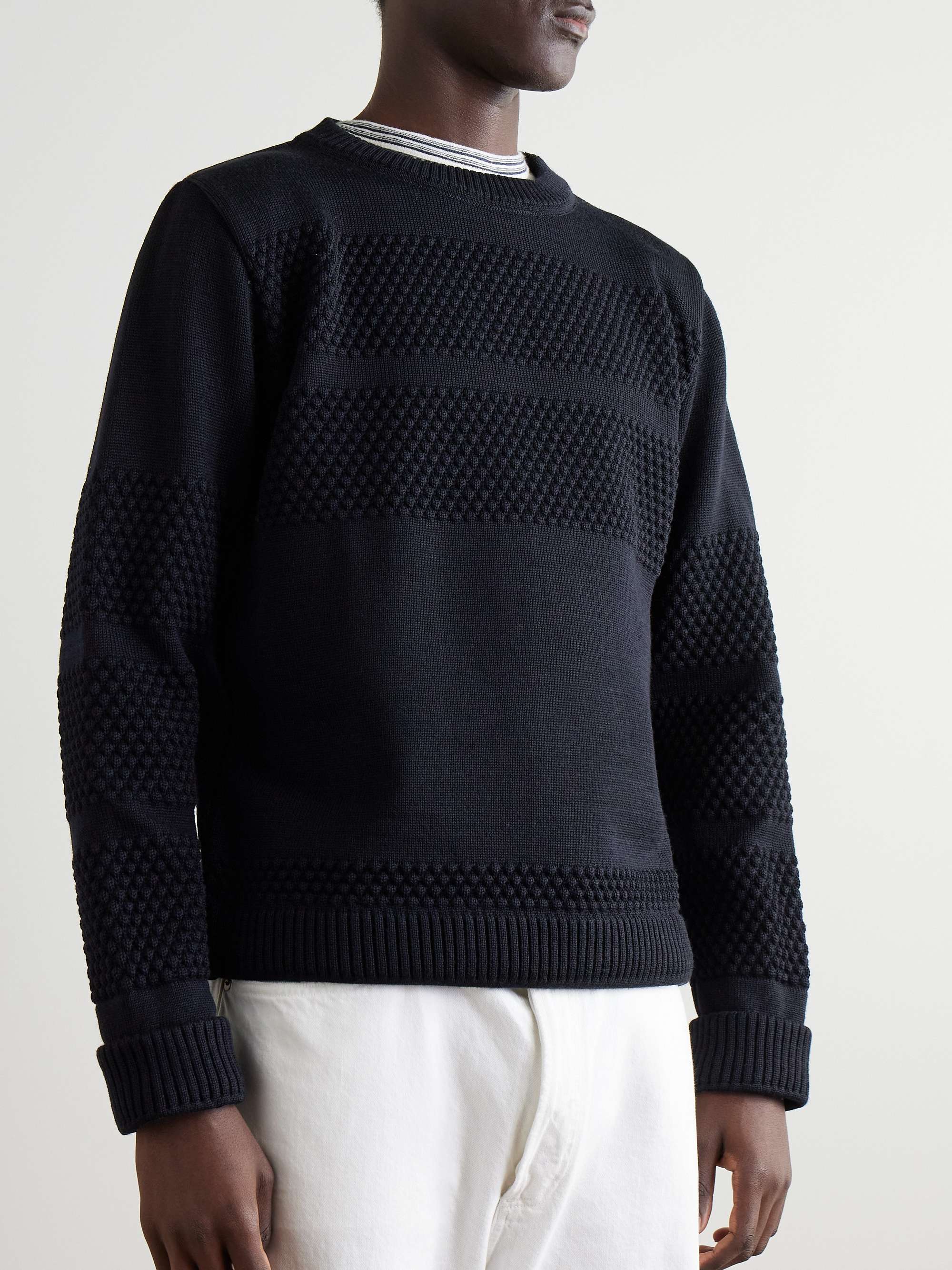 Fisherman II Textured Virgin Wool Sweater view