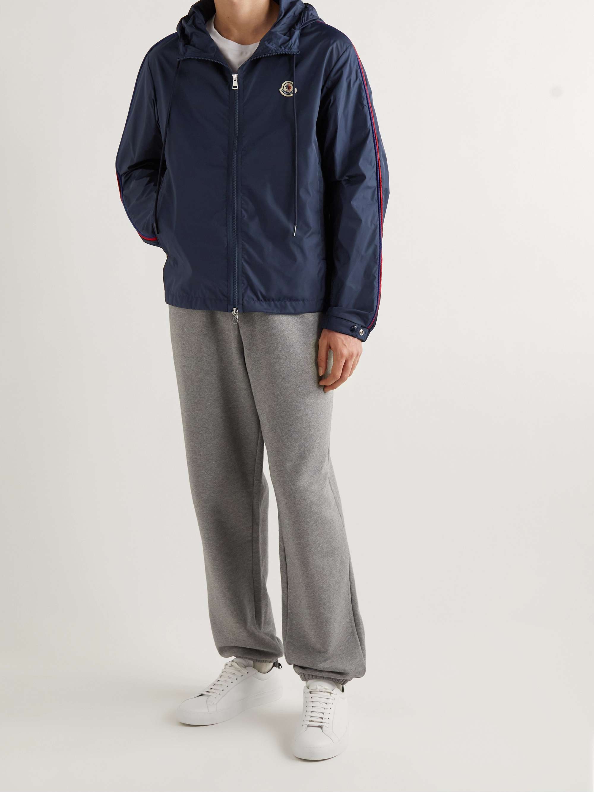 Hattab Logo-Appliquéd Shell Hooded Jacket view