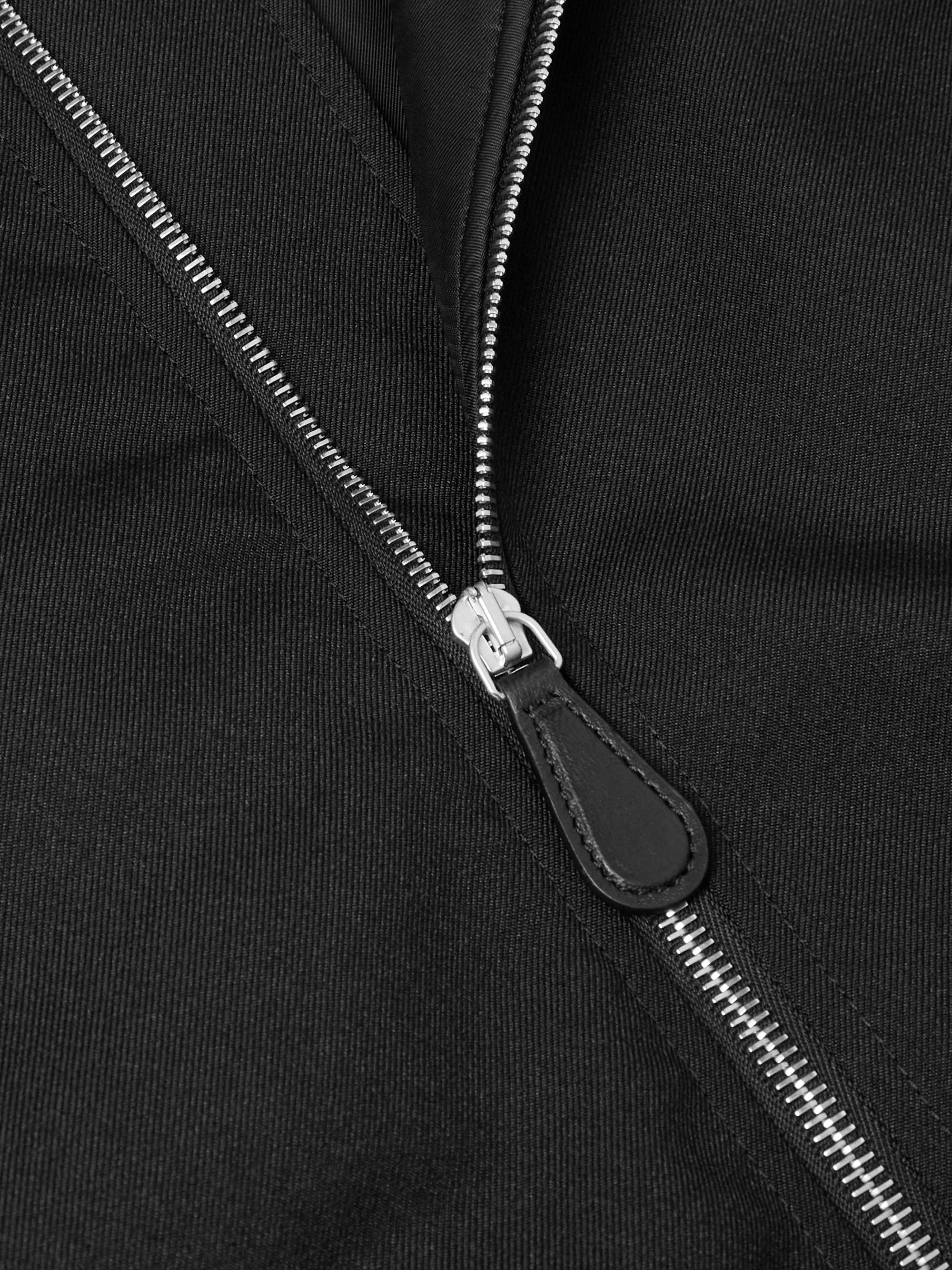 Padded Gabardine Bomber Jacket view