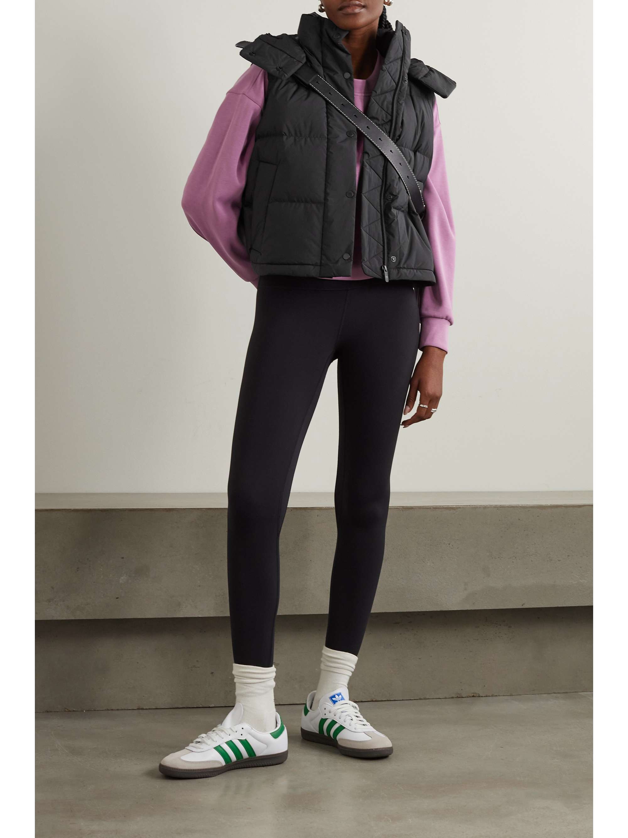Wunder Puff cropped hooded quilted recycled-Glyde™ down vest view