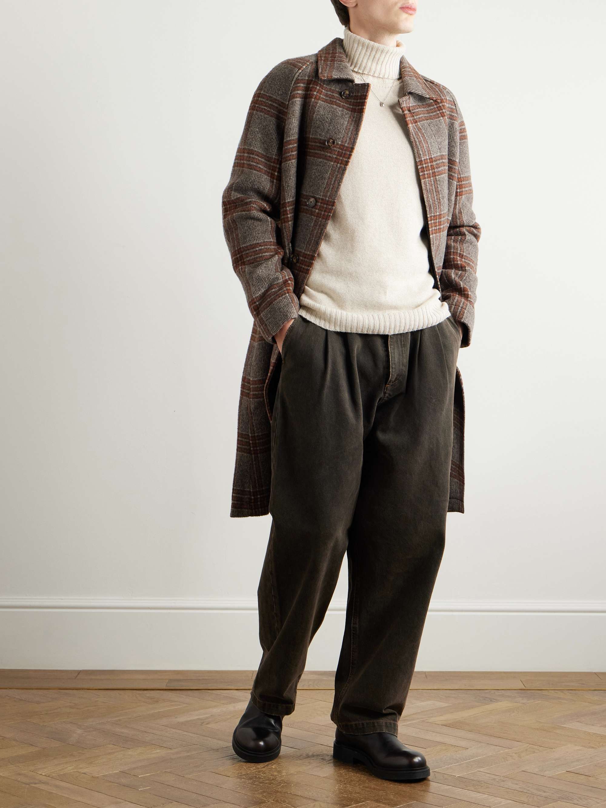Recycled-Cashmere and Merino Wool-Blend Rollneck Sweater view