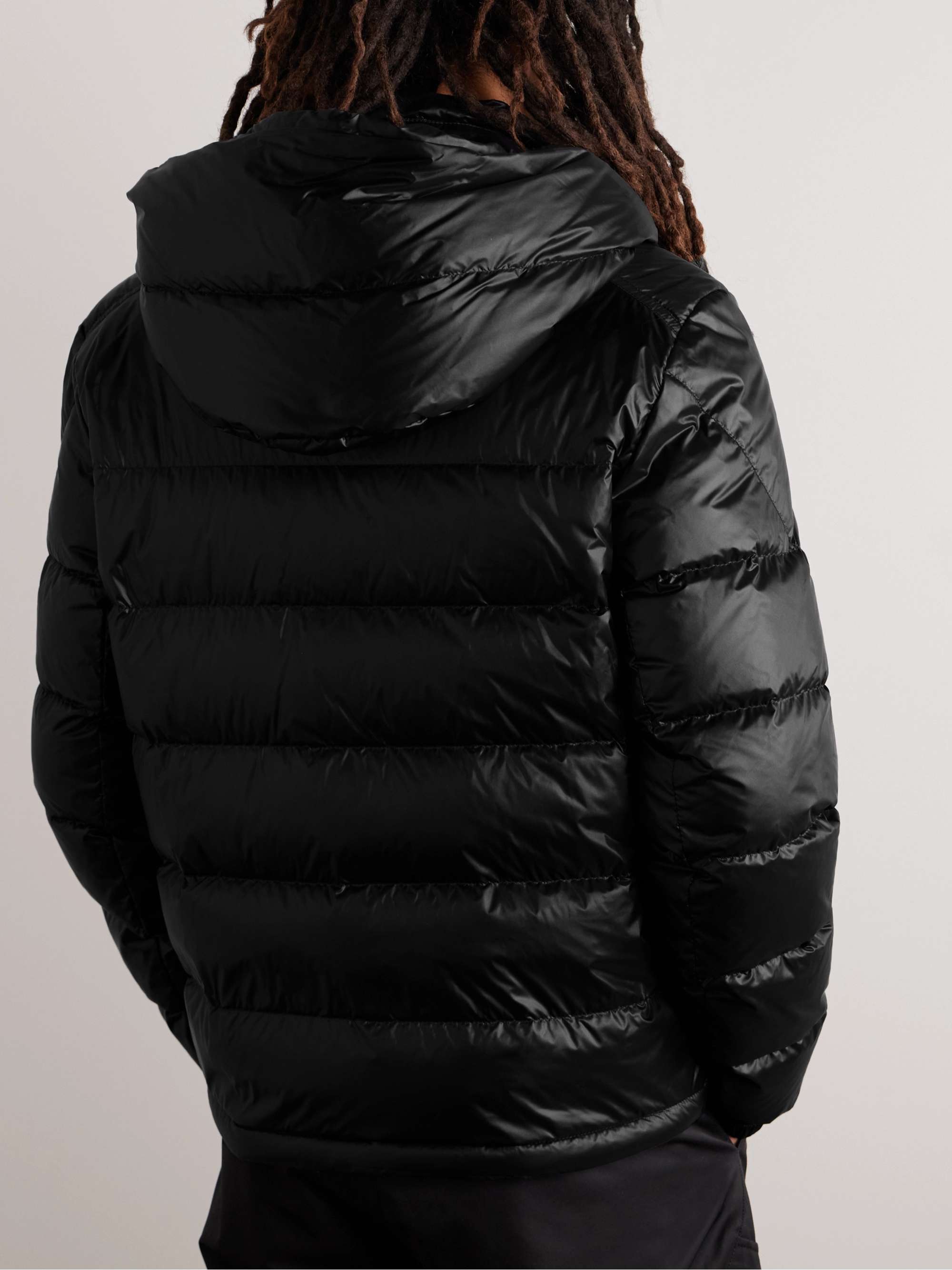 Wollaston Logo-Appliquéd Quilted Shell Hooded Down Jacket view