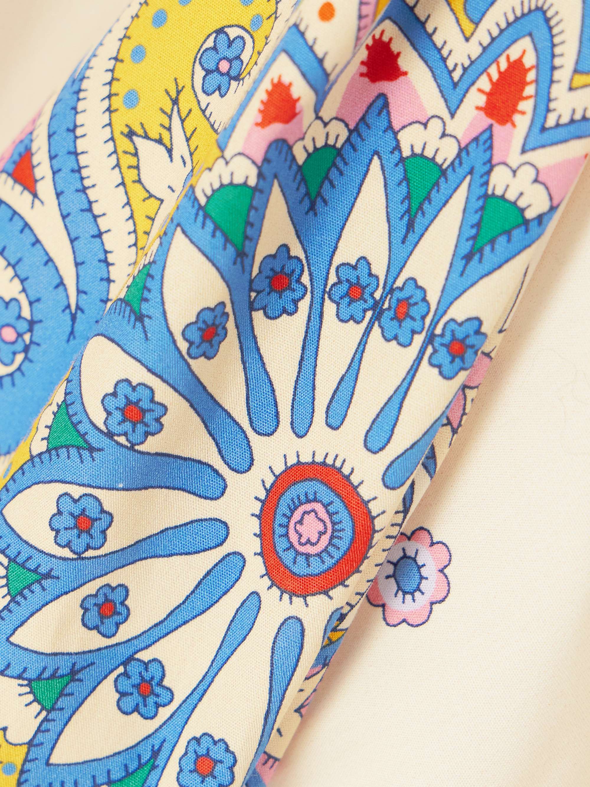 Printed cotton blouse view