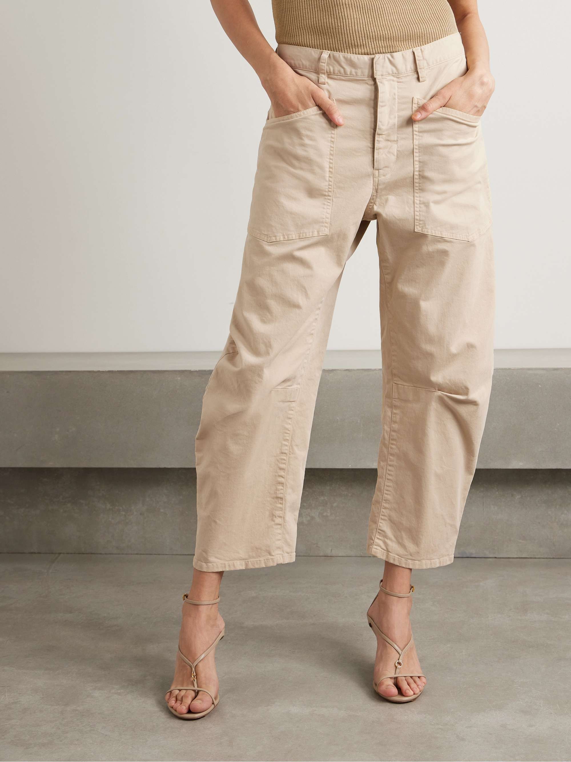 Shon cotton-blend twill tapered pants view