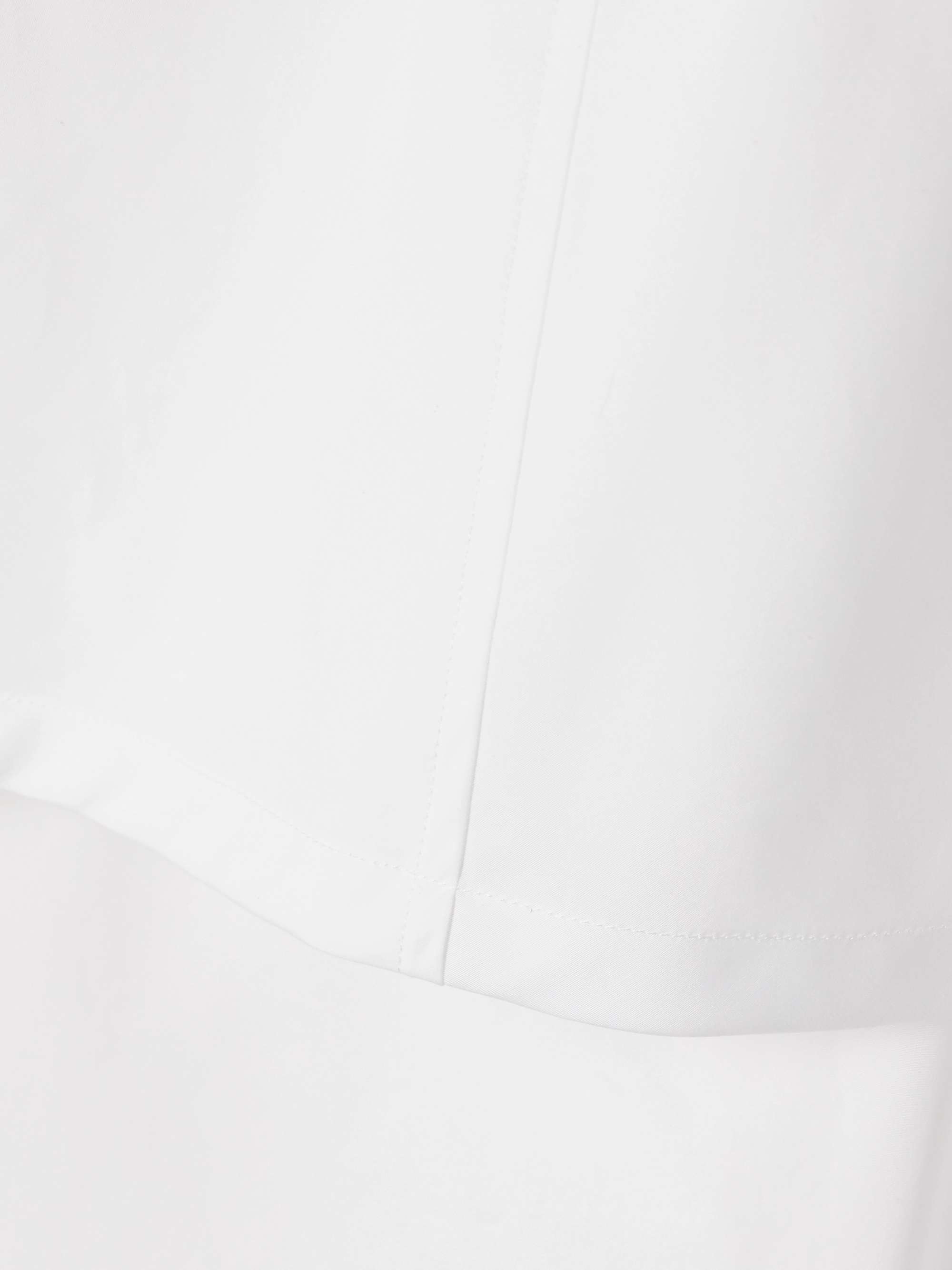 Convertible layered buckled cotton-poplin shirt view