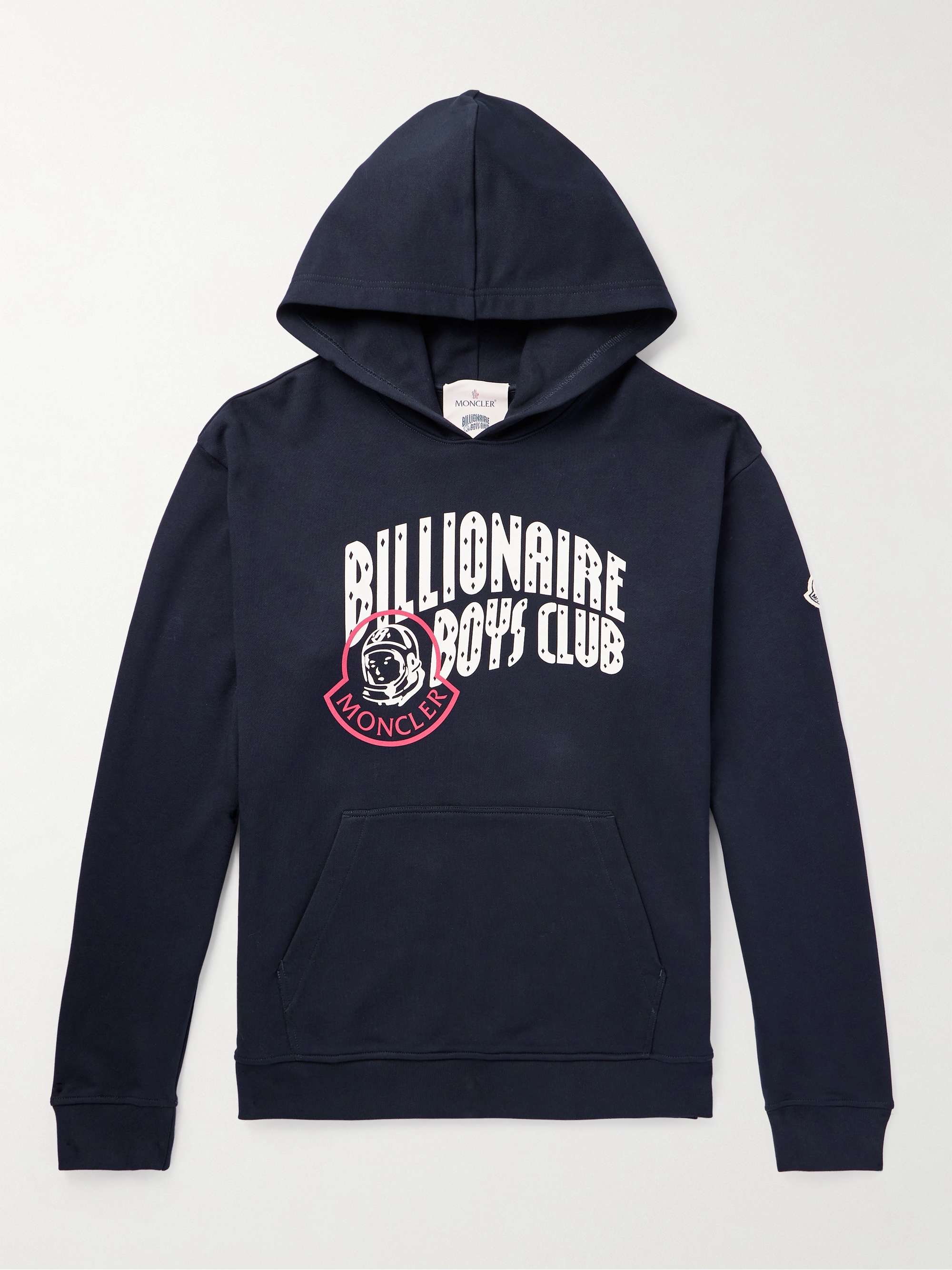 + Billionaire Boys Club Logo-Print Appliquéd Cotton-Jersey Hoodie view